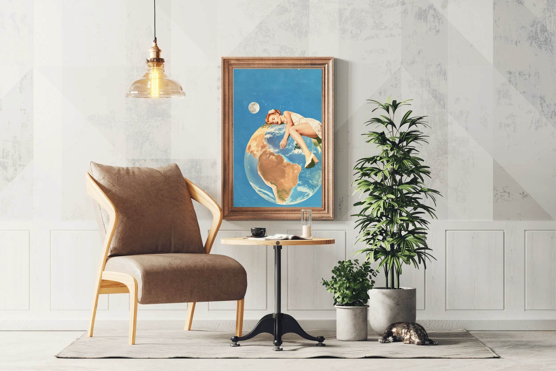 Earth in The Arms Of a Woman Wall Art - beink online art store