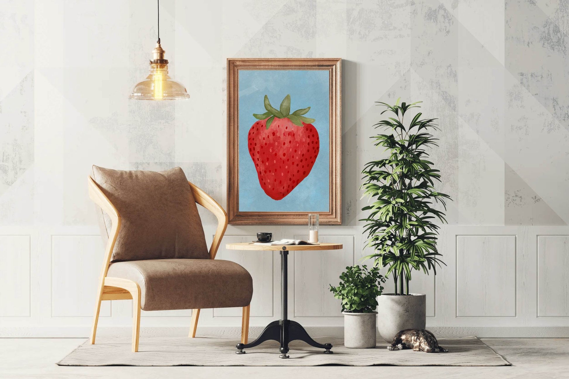 Strawberry Painting Wall Art - beink online art store