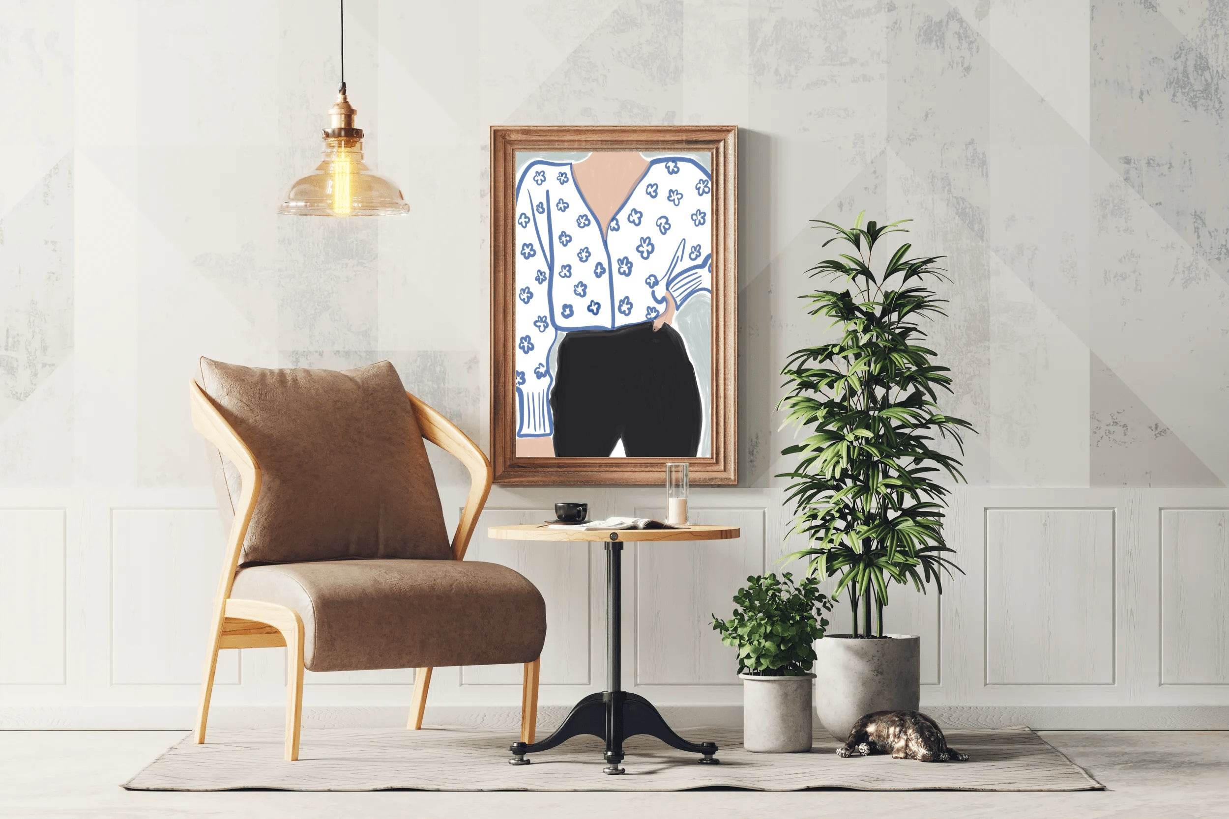 Classic Women Dress Painting Wall Art - beink online art store