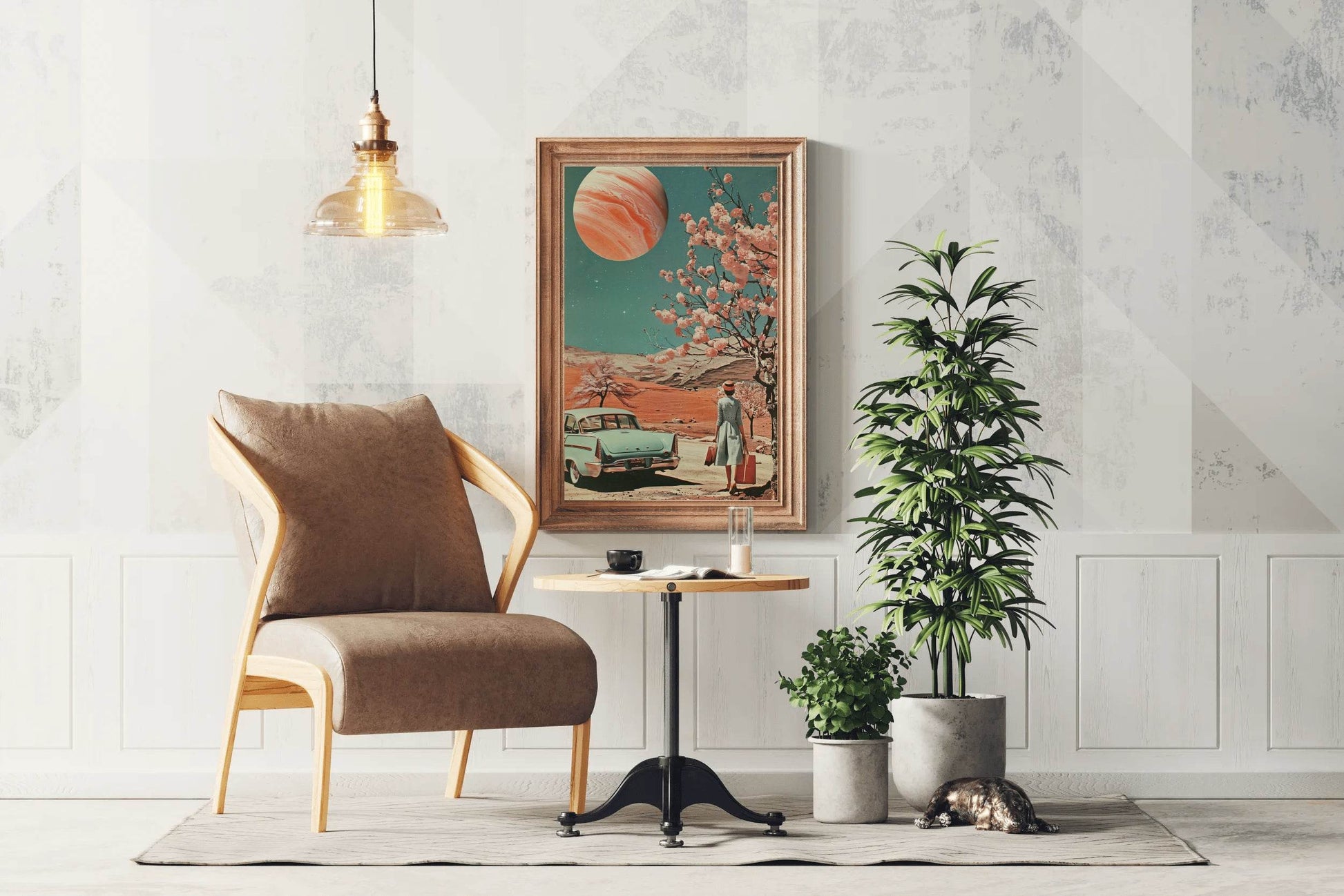 The Classic View of Life in Space Wall Art - beink online art store