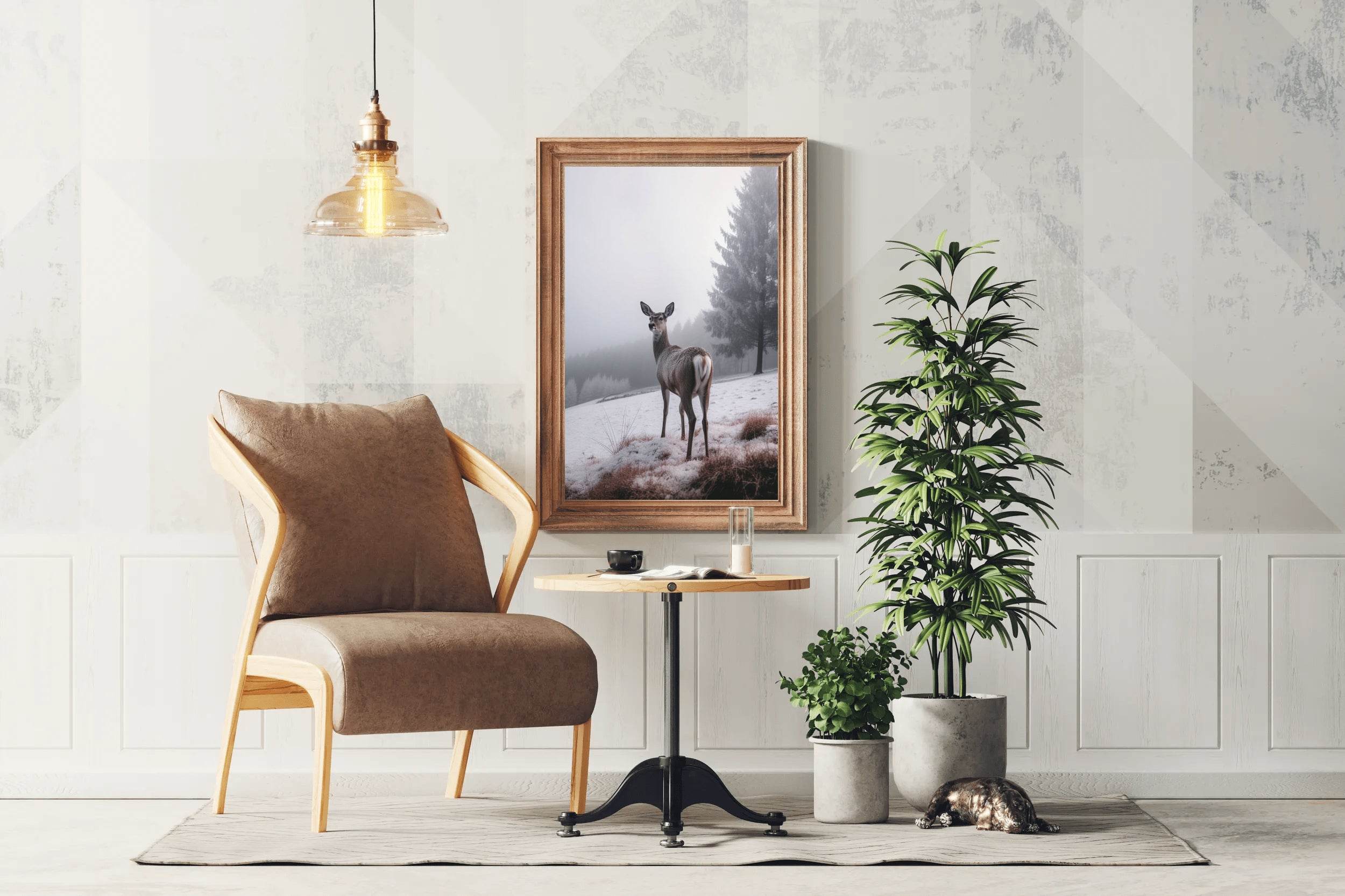 Red Deer Animal Wall Art - beink online art store
