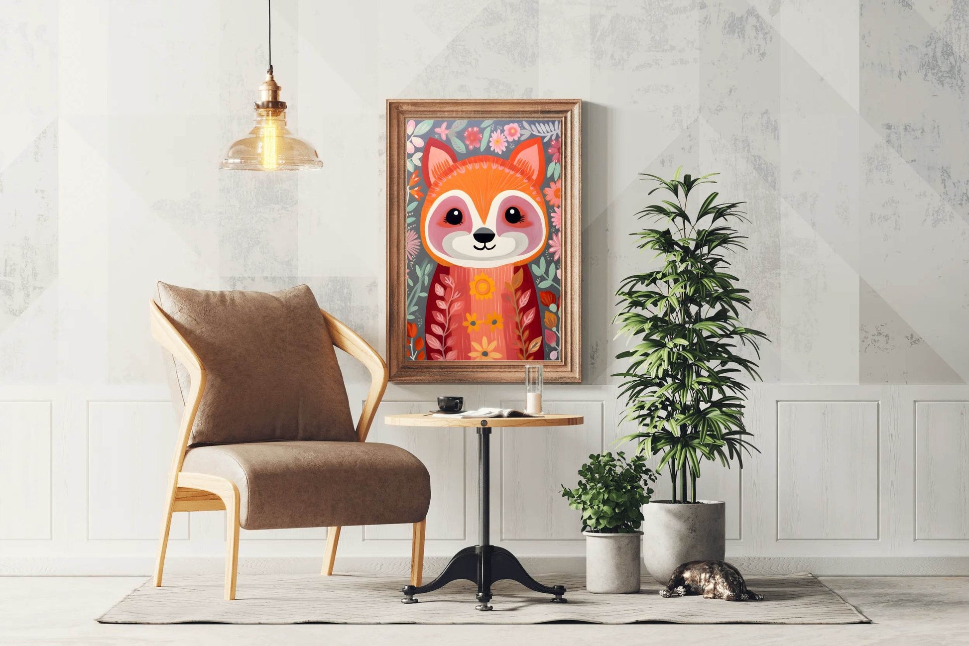 Cute Painting of Red Panda - beink online art store