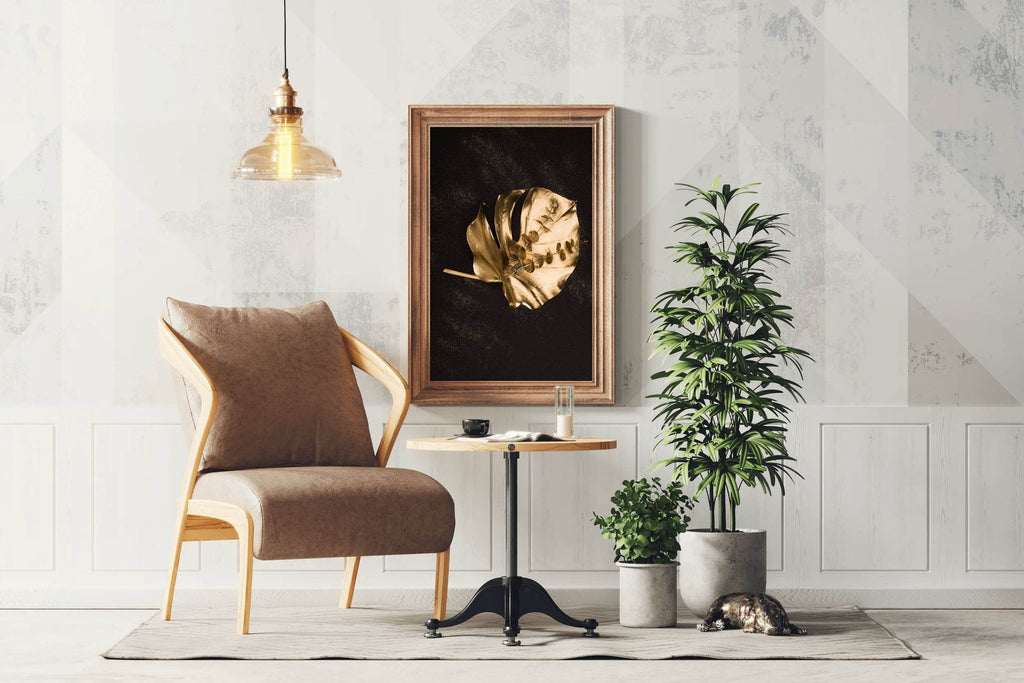 Master Flame Luxurious Black & Gold - beink online art store