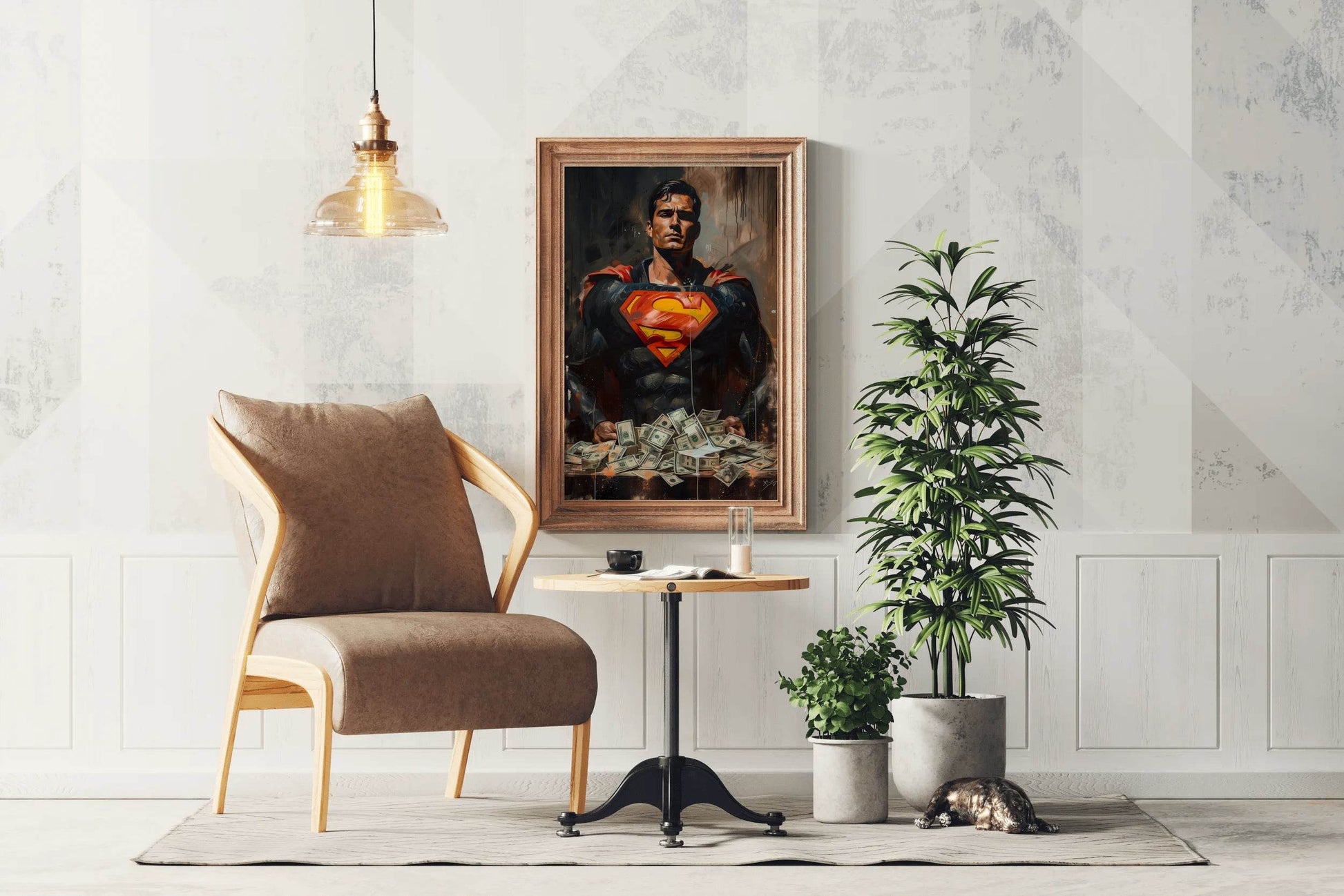 Premium Painting of Superman - beink online art store