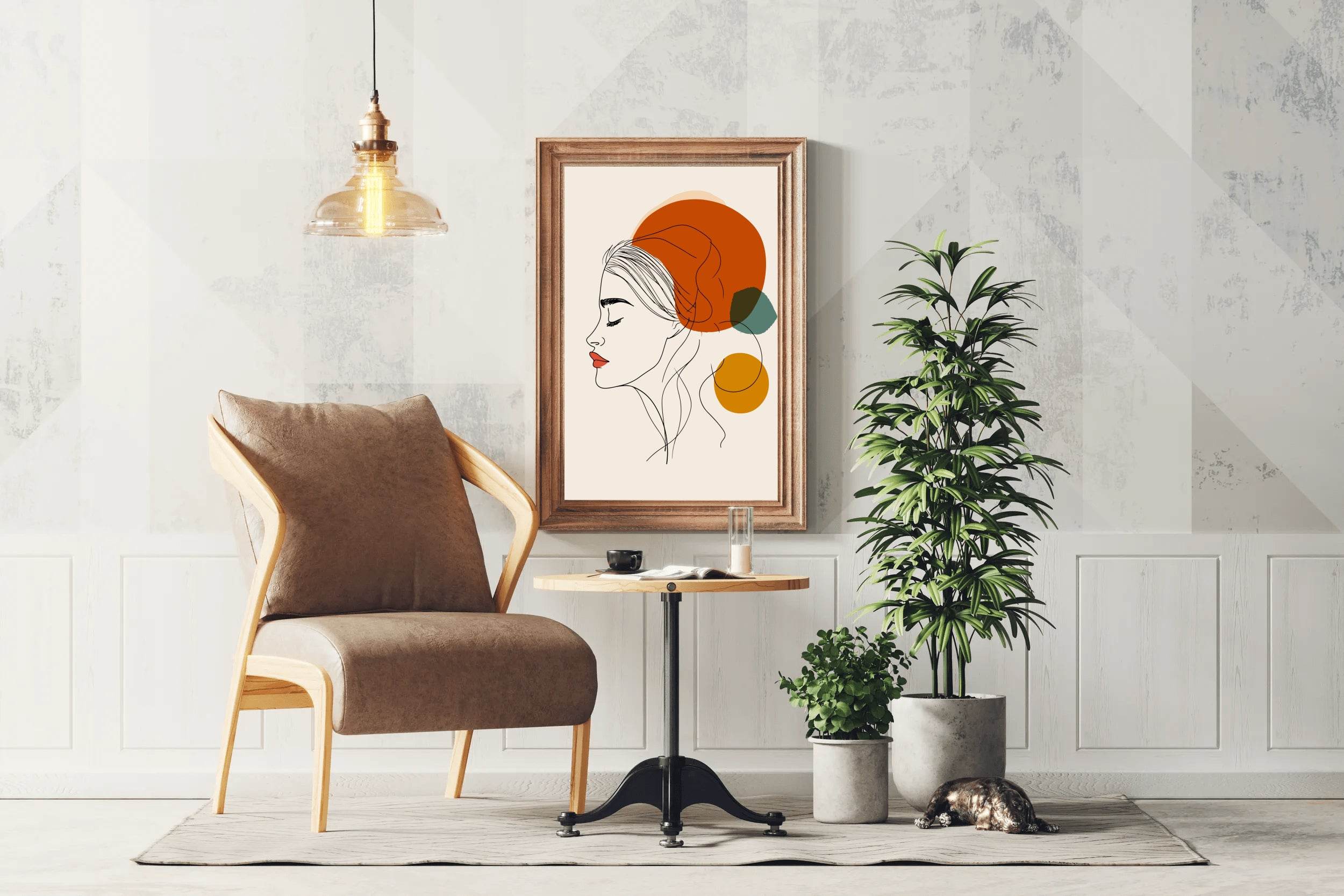 Woman With Colored Hair Wall Art - beink online art store