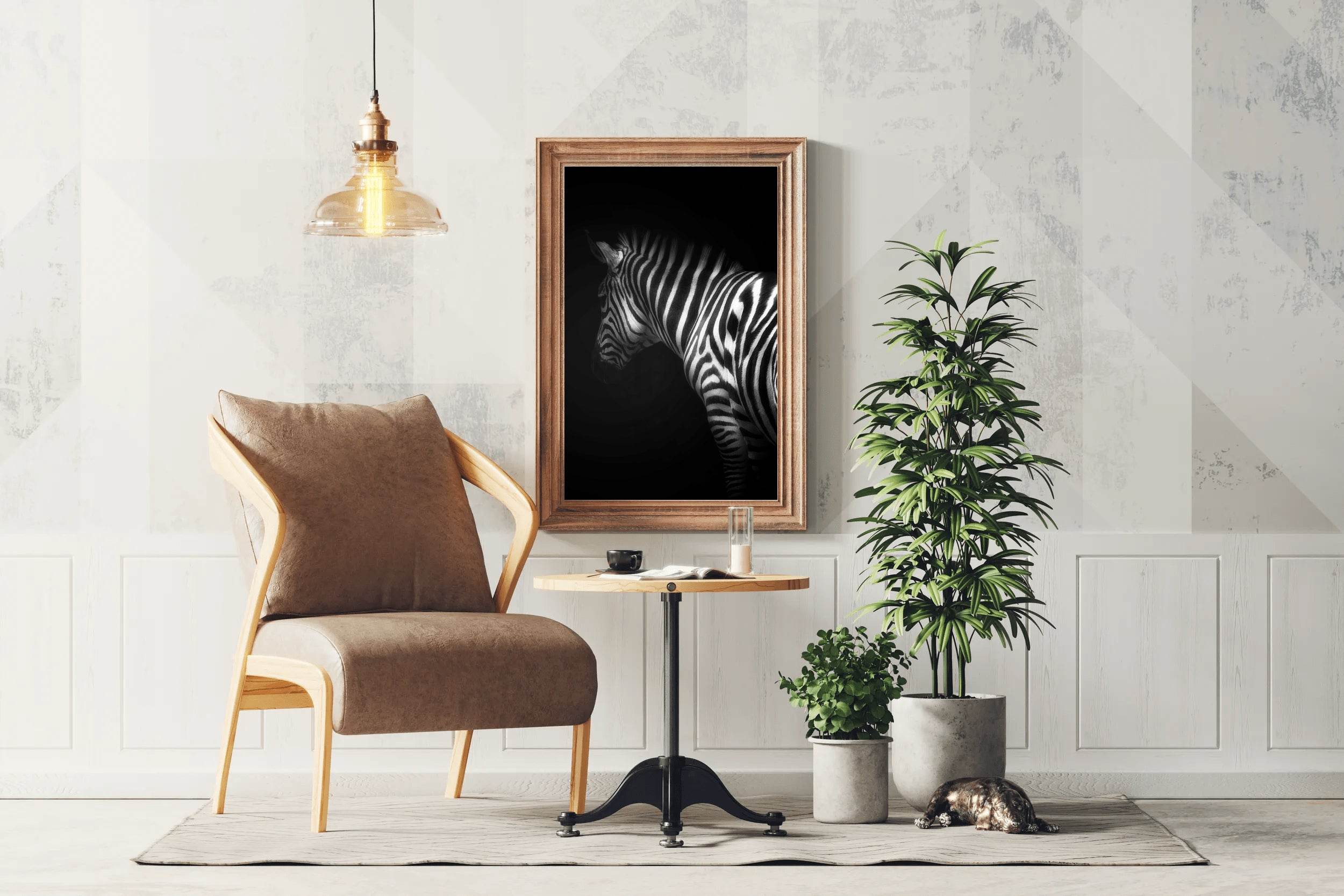 Zebra Black & White Wall Art - beink online art store