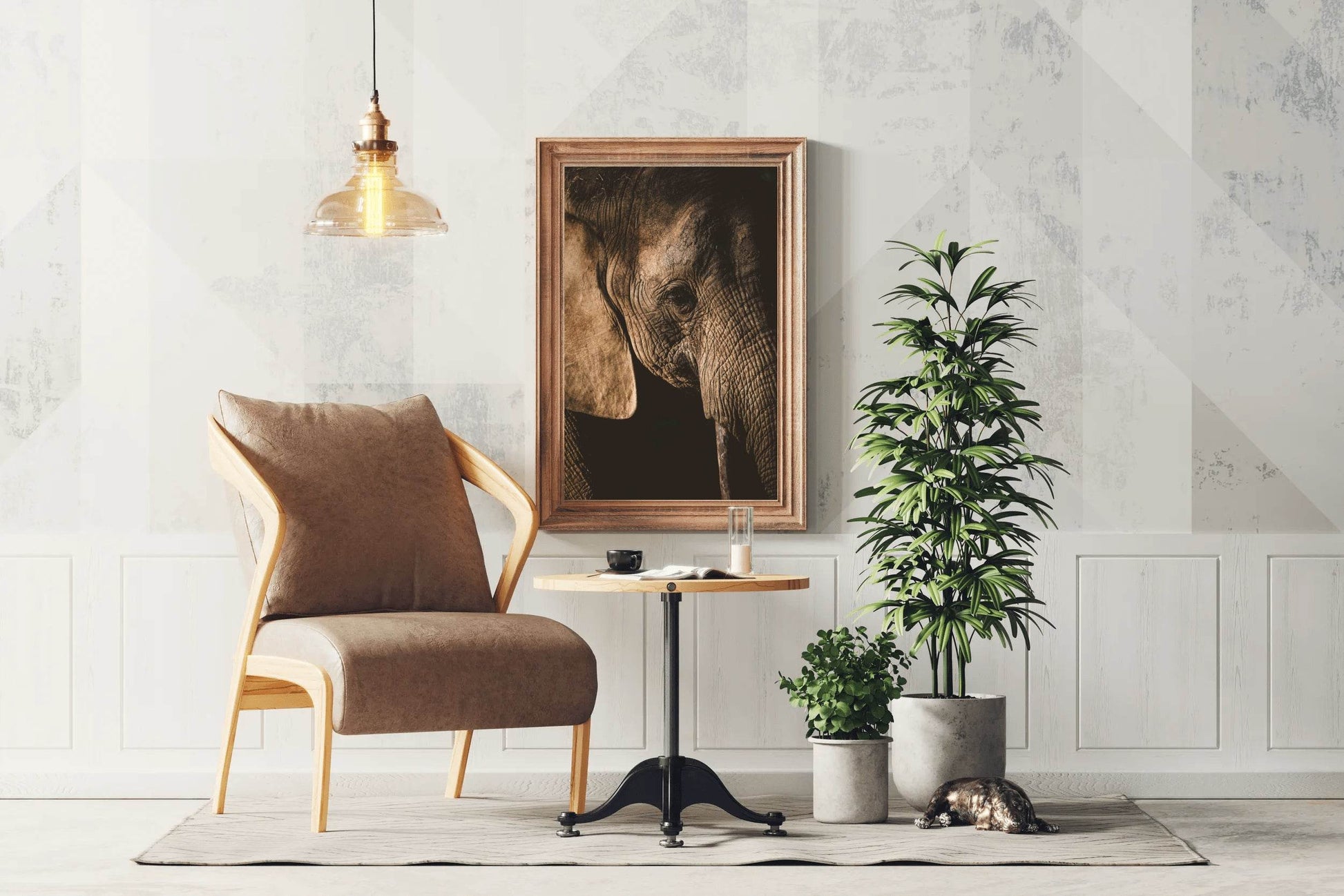 African Bush Elephant Wall Art - beink online art store