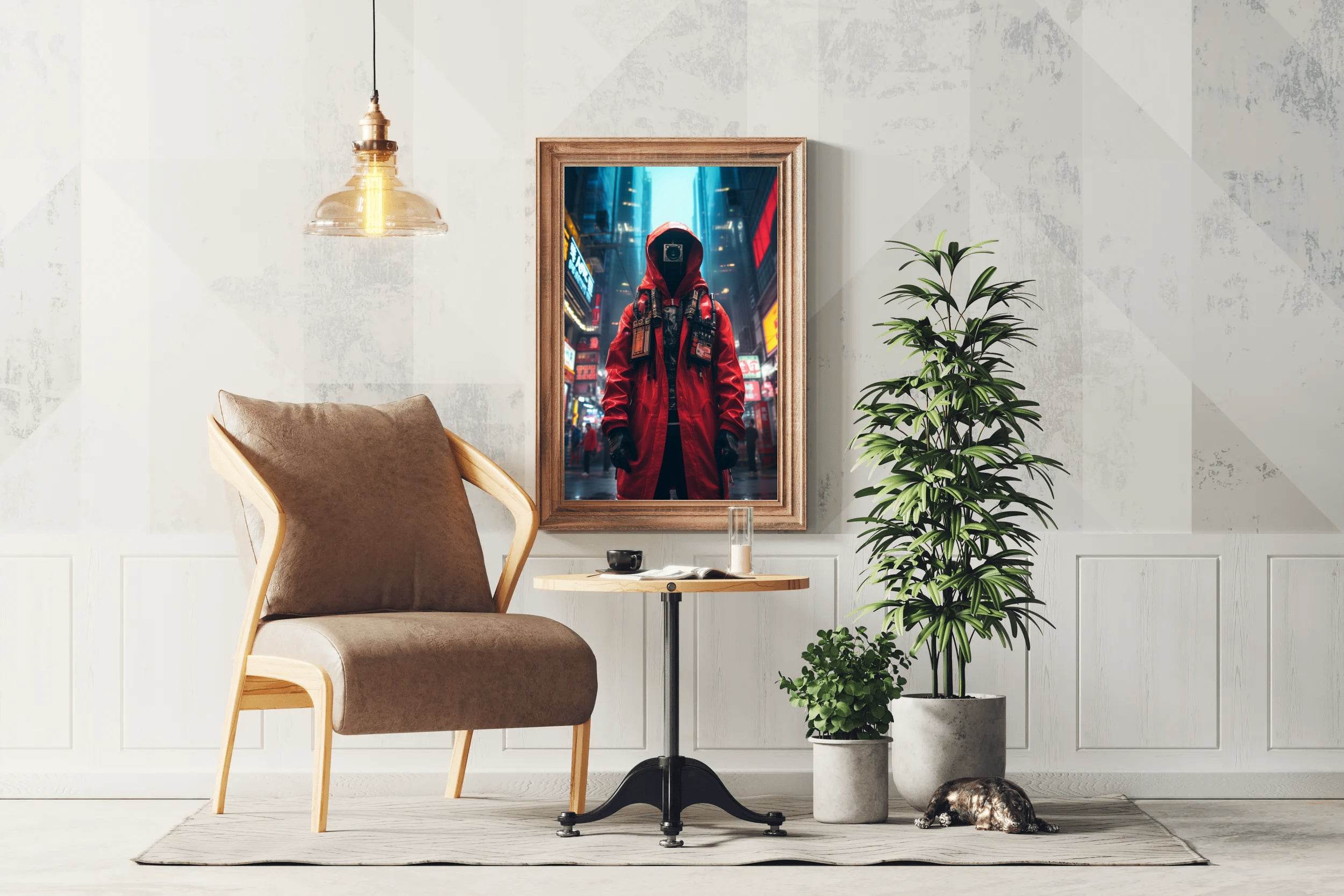 Cyberpunk Warrior Wall Art - beink online art store