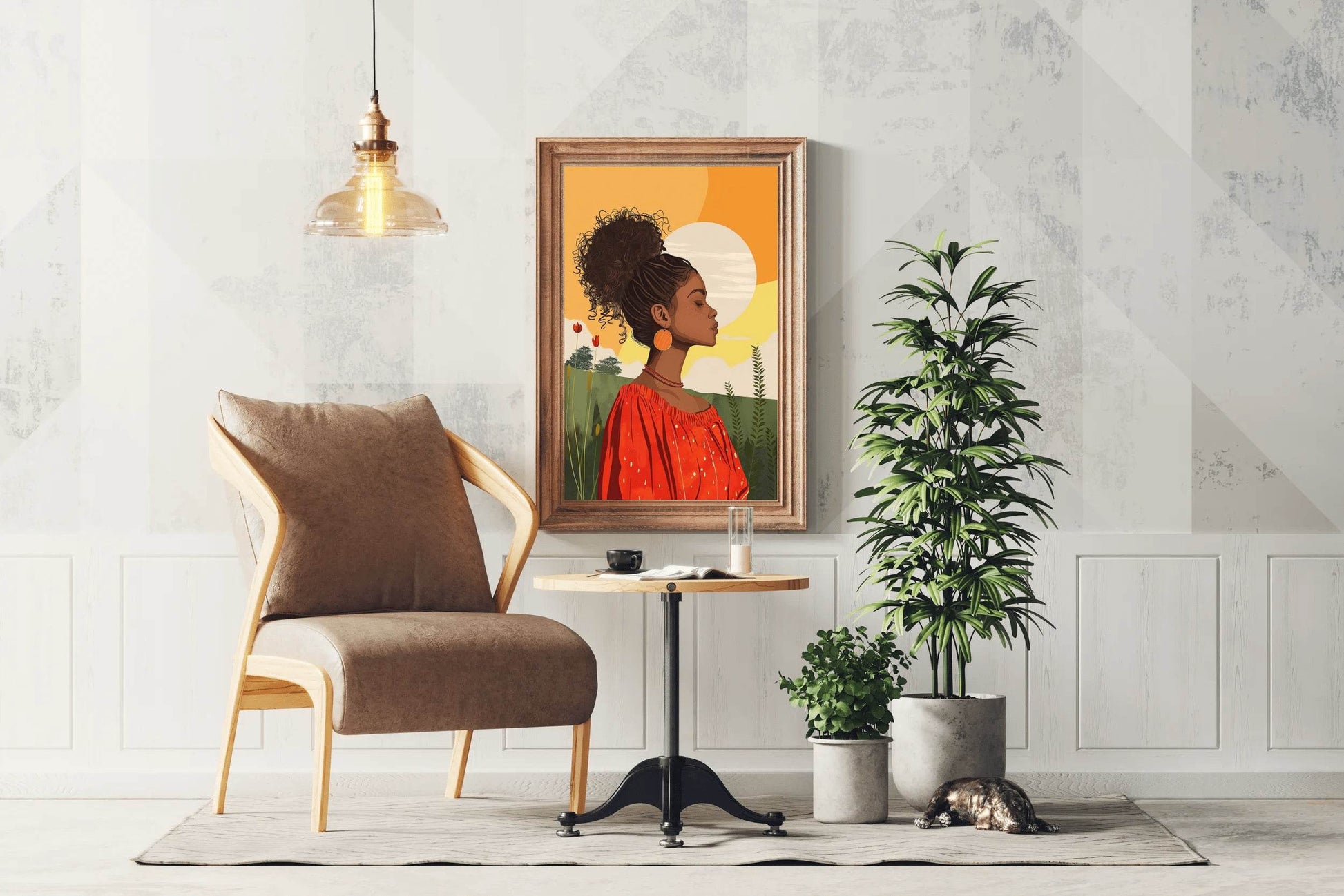 African Girl in Nature Wall Art - beink online art store