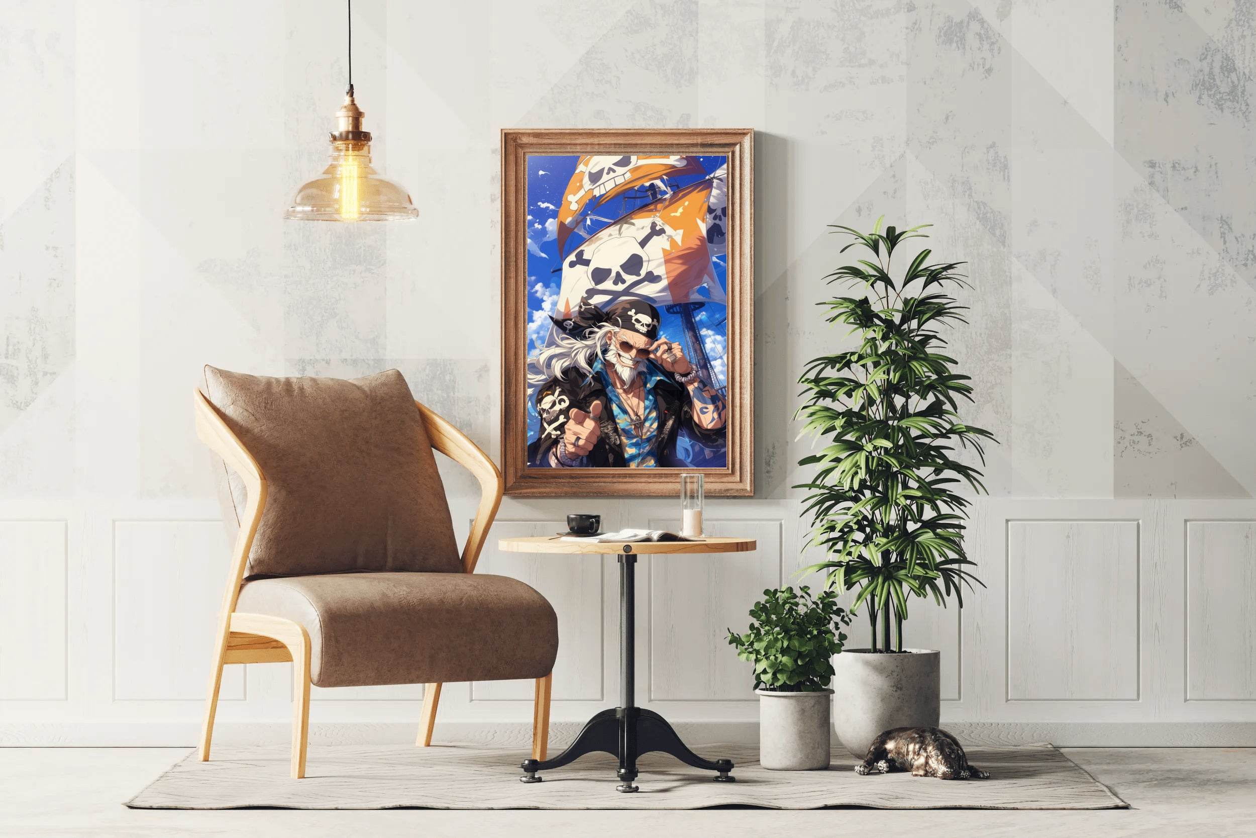 Gold Roger Pirate King Anime Wall Art - beink online art store