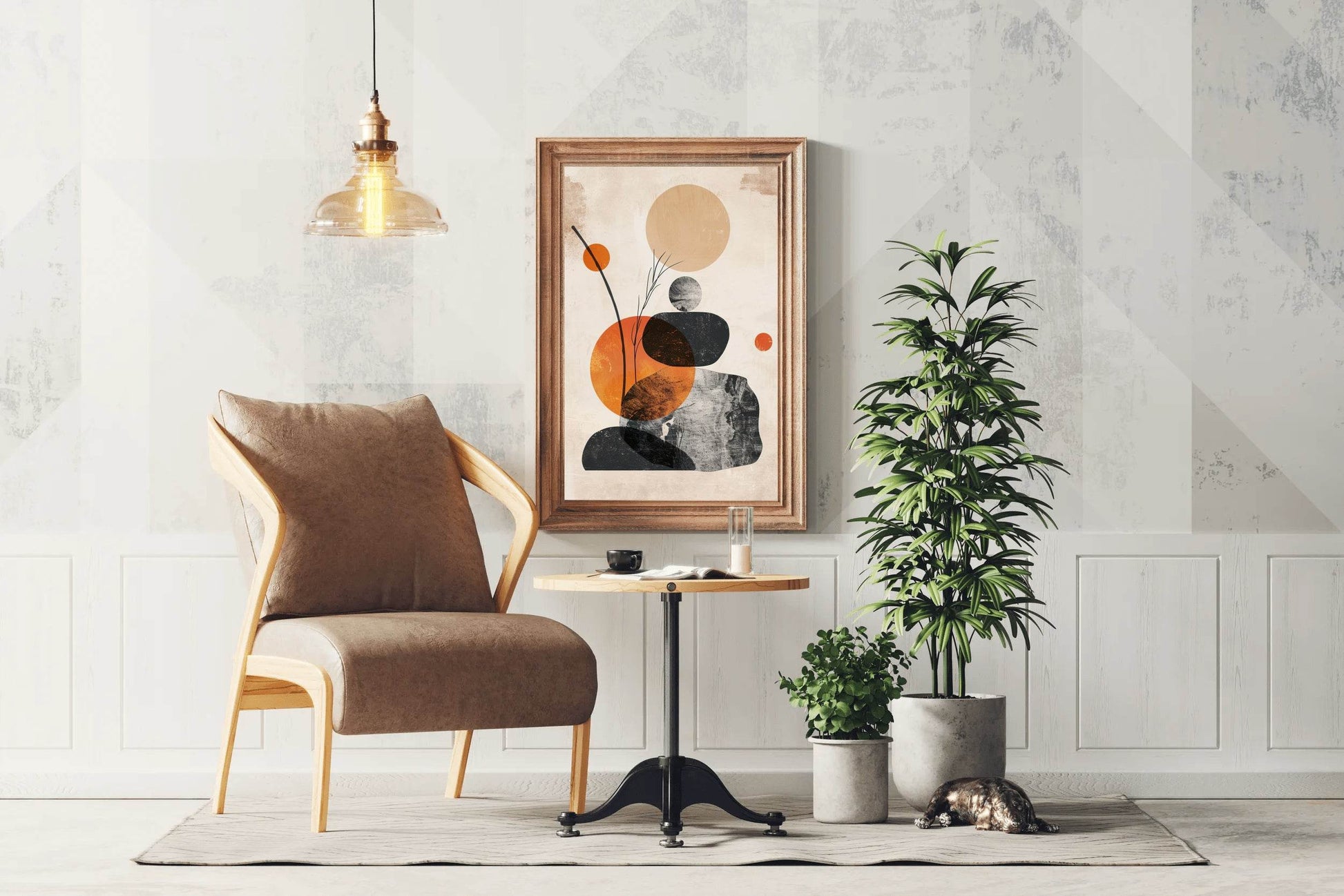Boho Shapes Abstract Wall Art - beink online art store