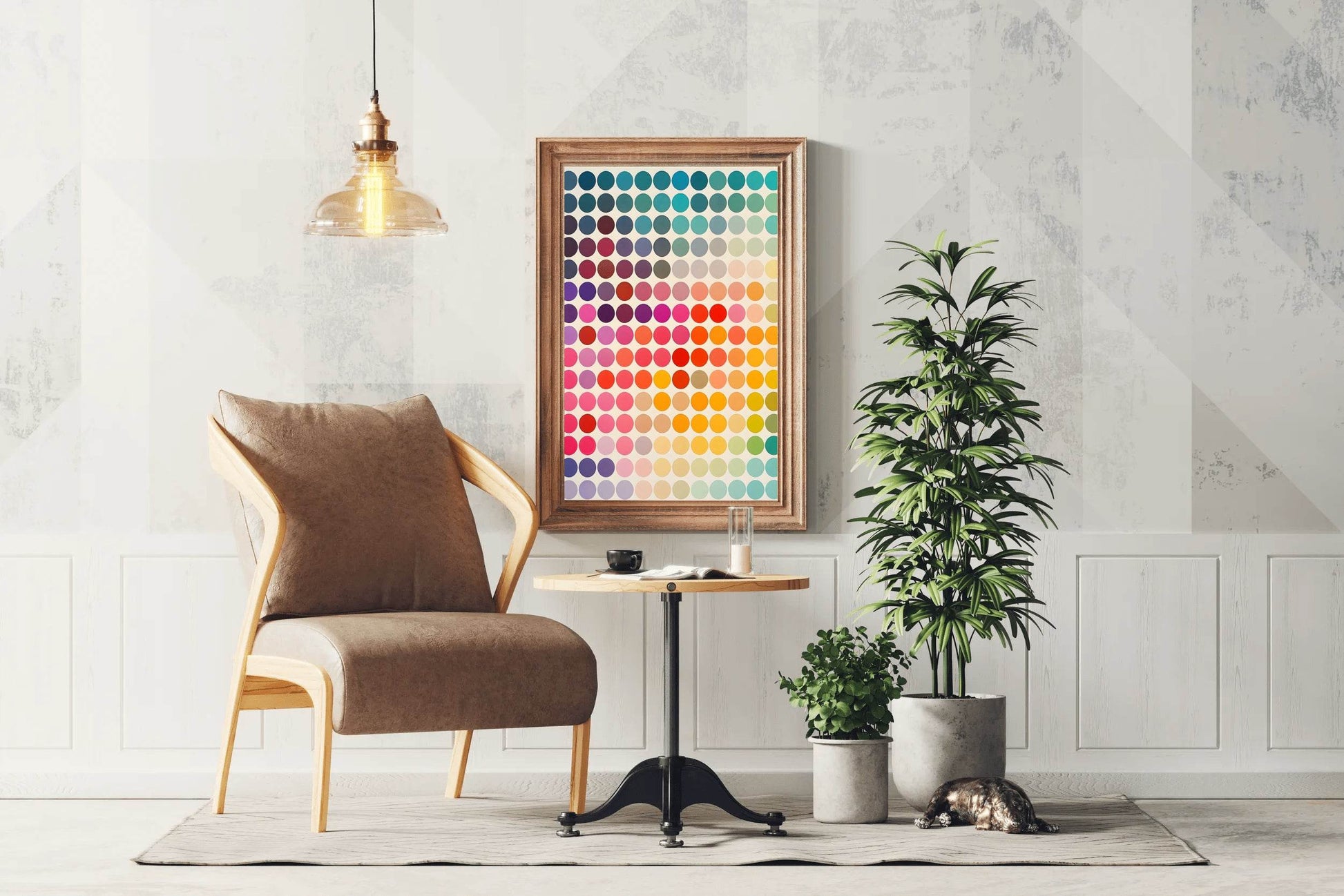 Abstract Dots Background Digital Art - beink online art store