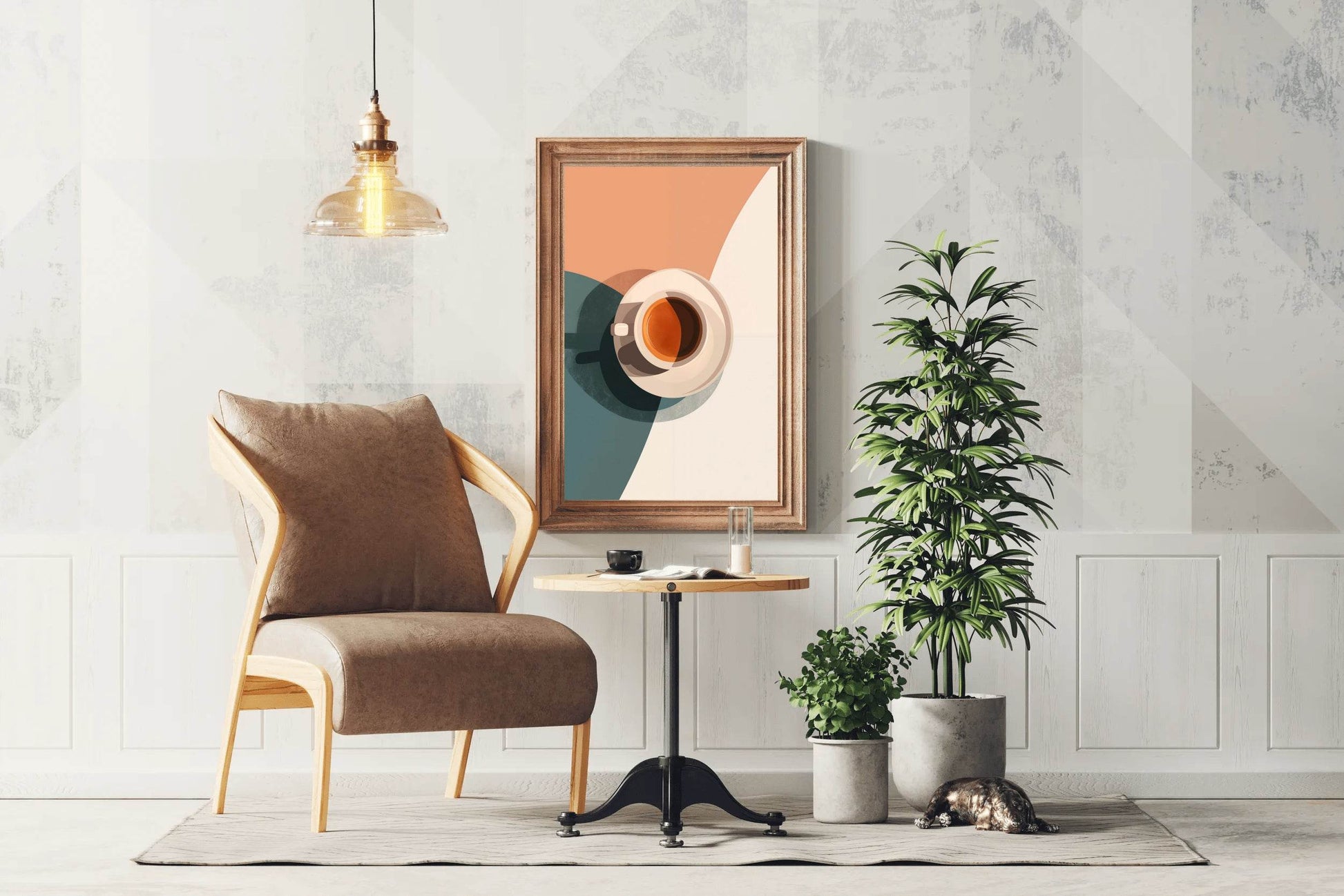 Coffee Cup Illustration Wall Art - beink online art store