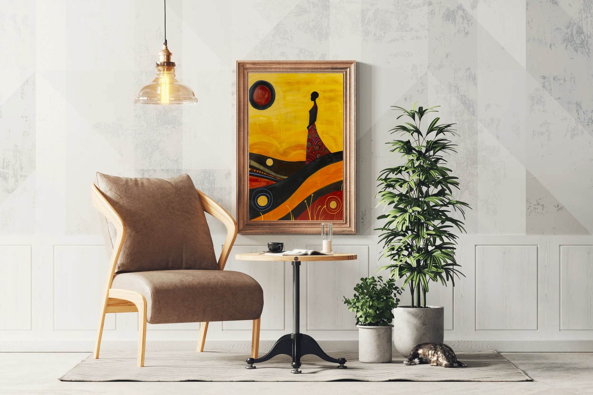 Women Yellow Wall Art - beink online art store