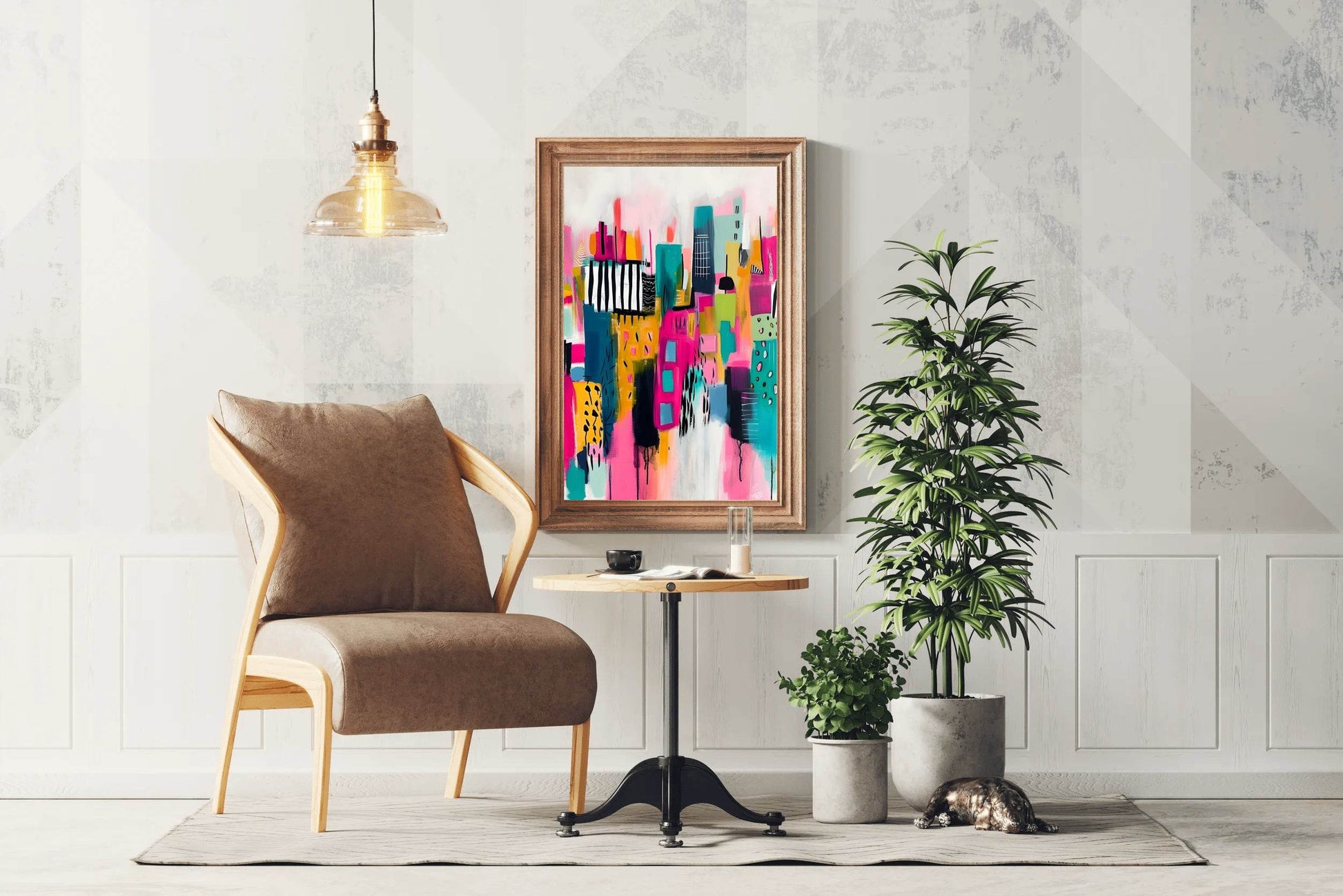 Colorful Acrylic Painted Path Digital Art - beink online art store
