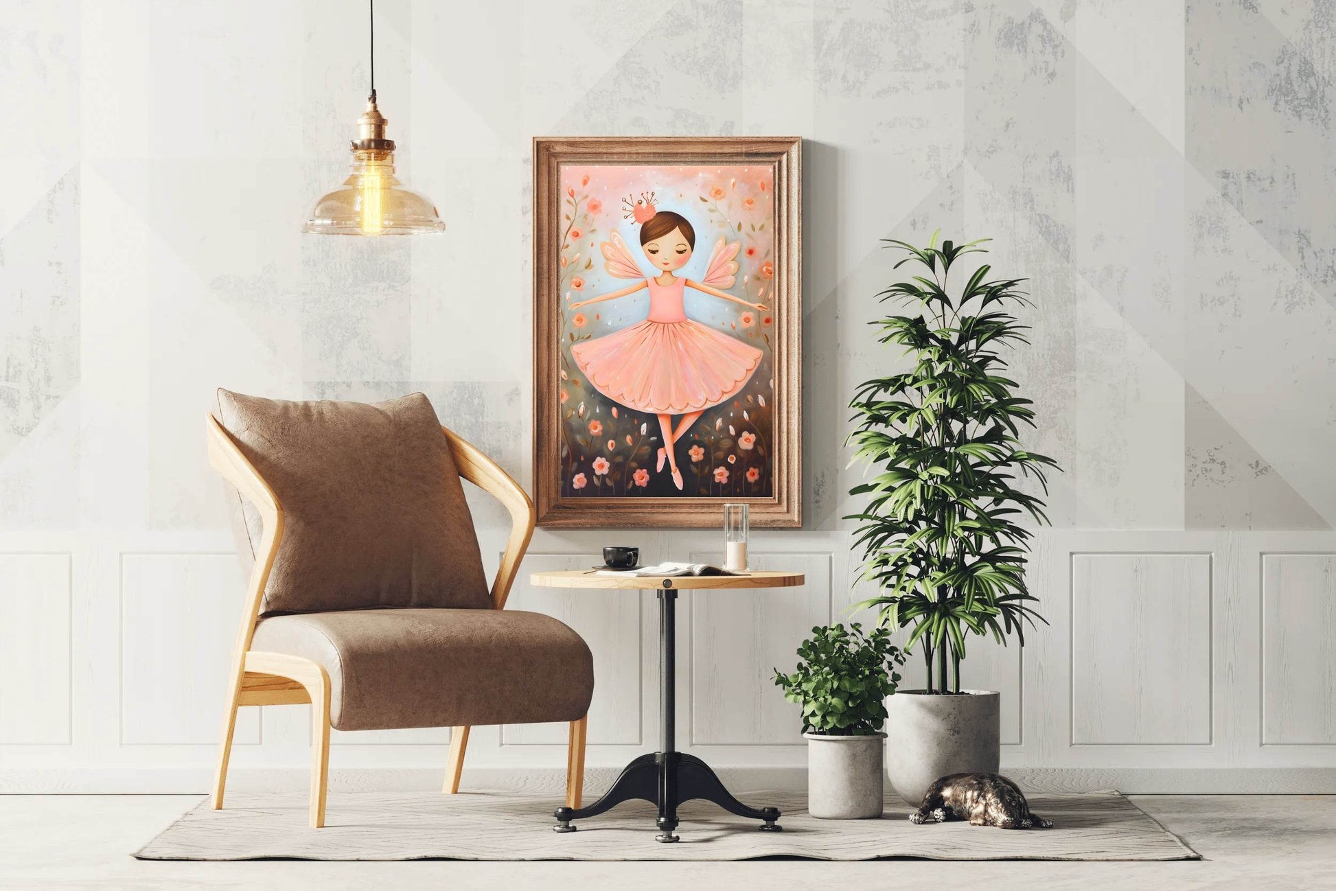 Illustration of Cute Dancing Girl - beink online art store