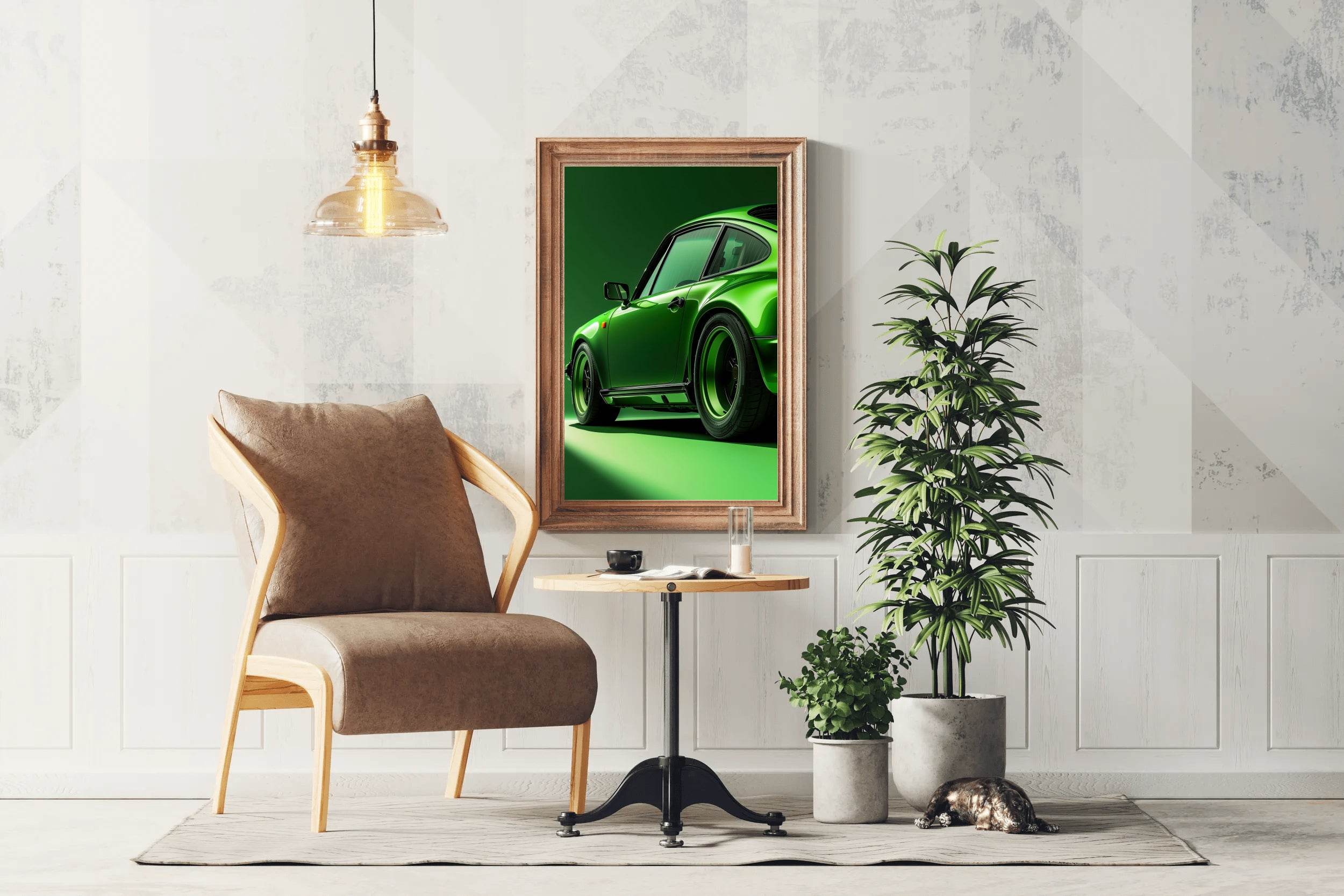 Porsche Carrera Coupe Green Wall Art - beink online art store
