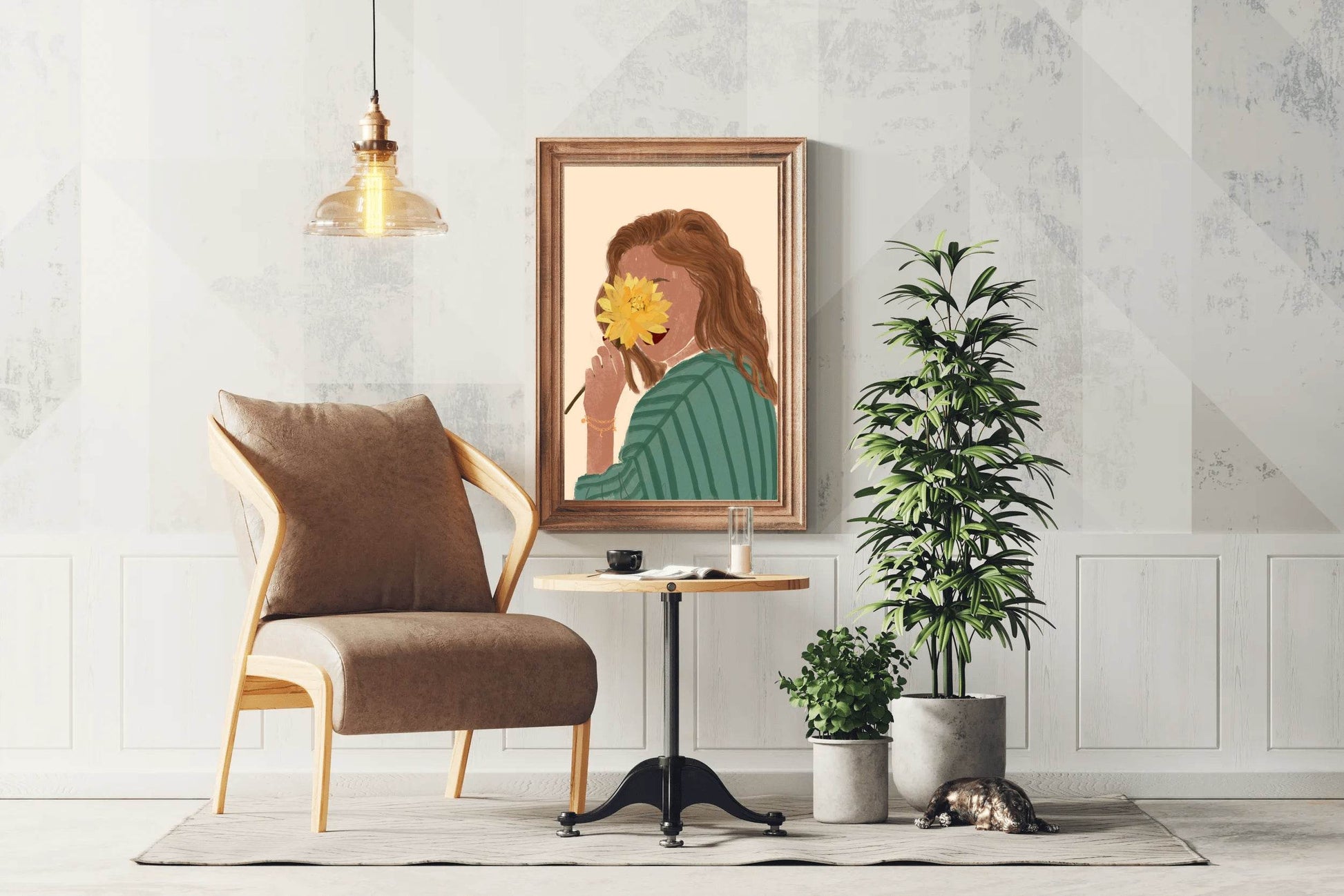 Place The Chrysanthemum on Her Face Wall Art - beink online art store