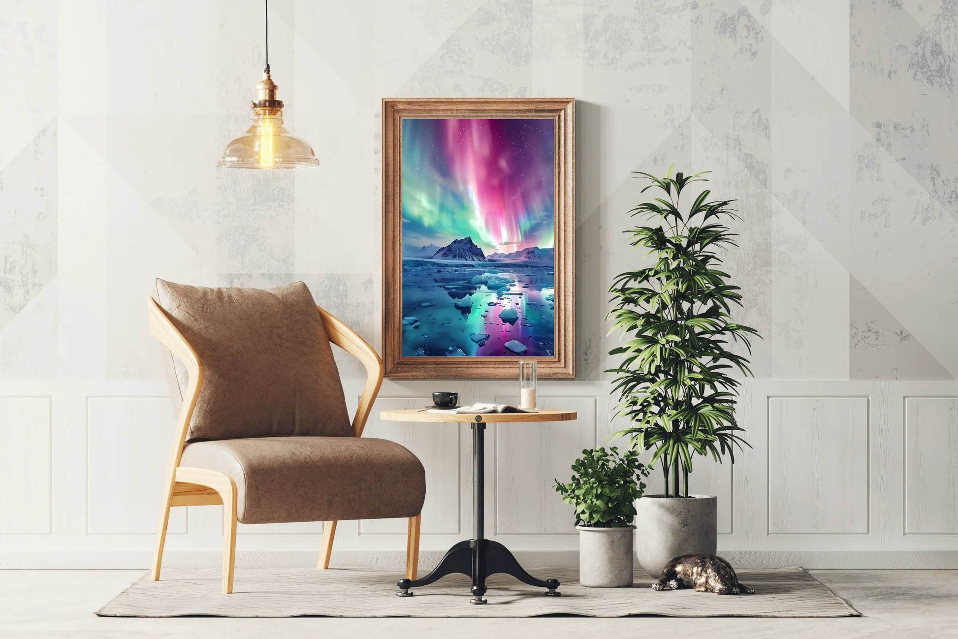 Aurora Over Ice Wall Art - beink online art store