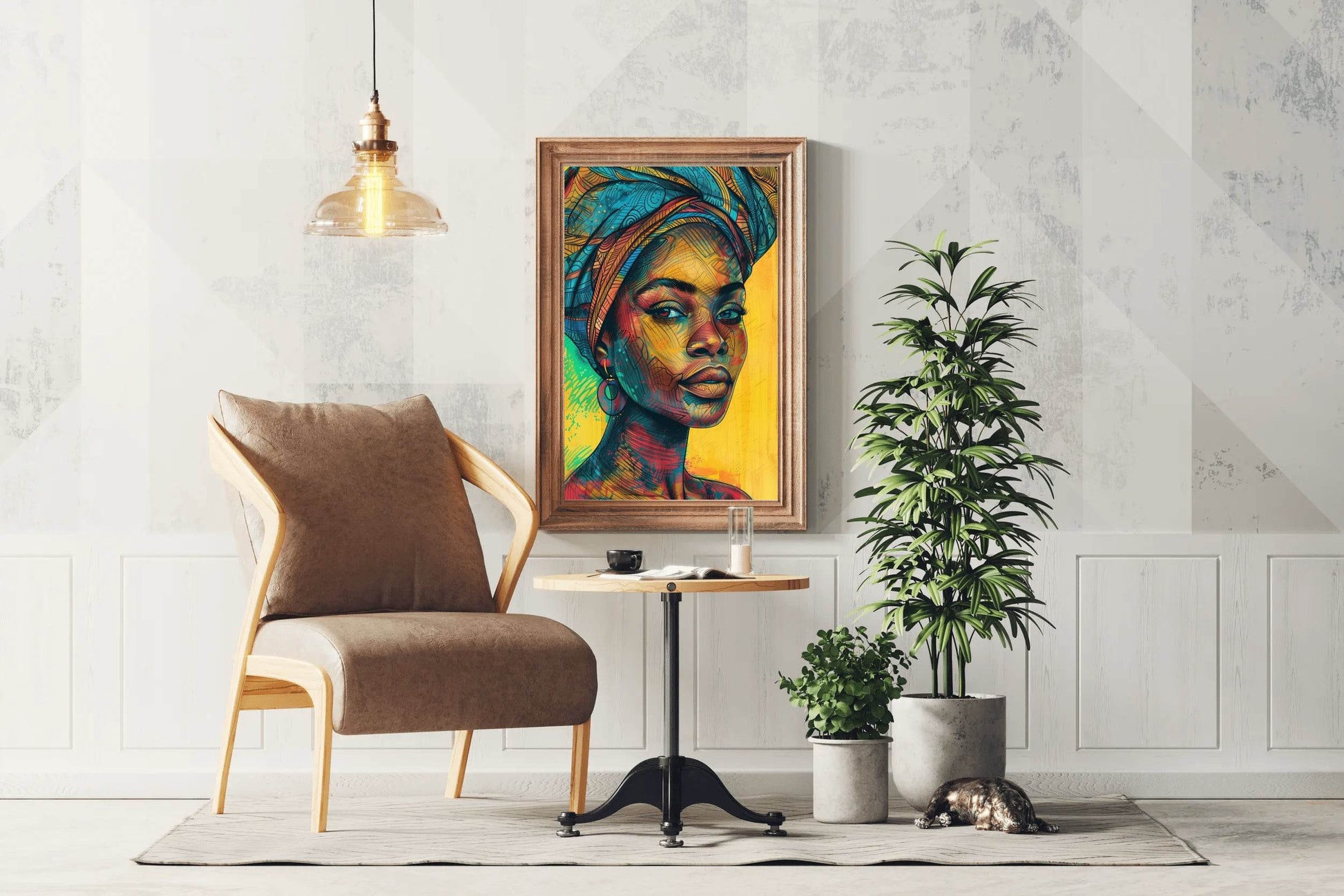 African Woman Canvas Wall Art - beink online art store