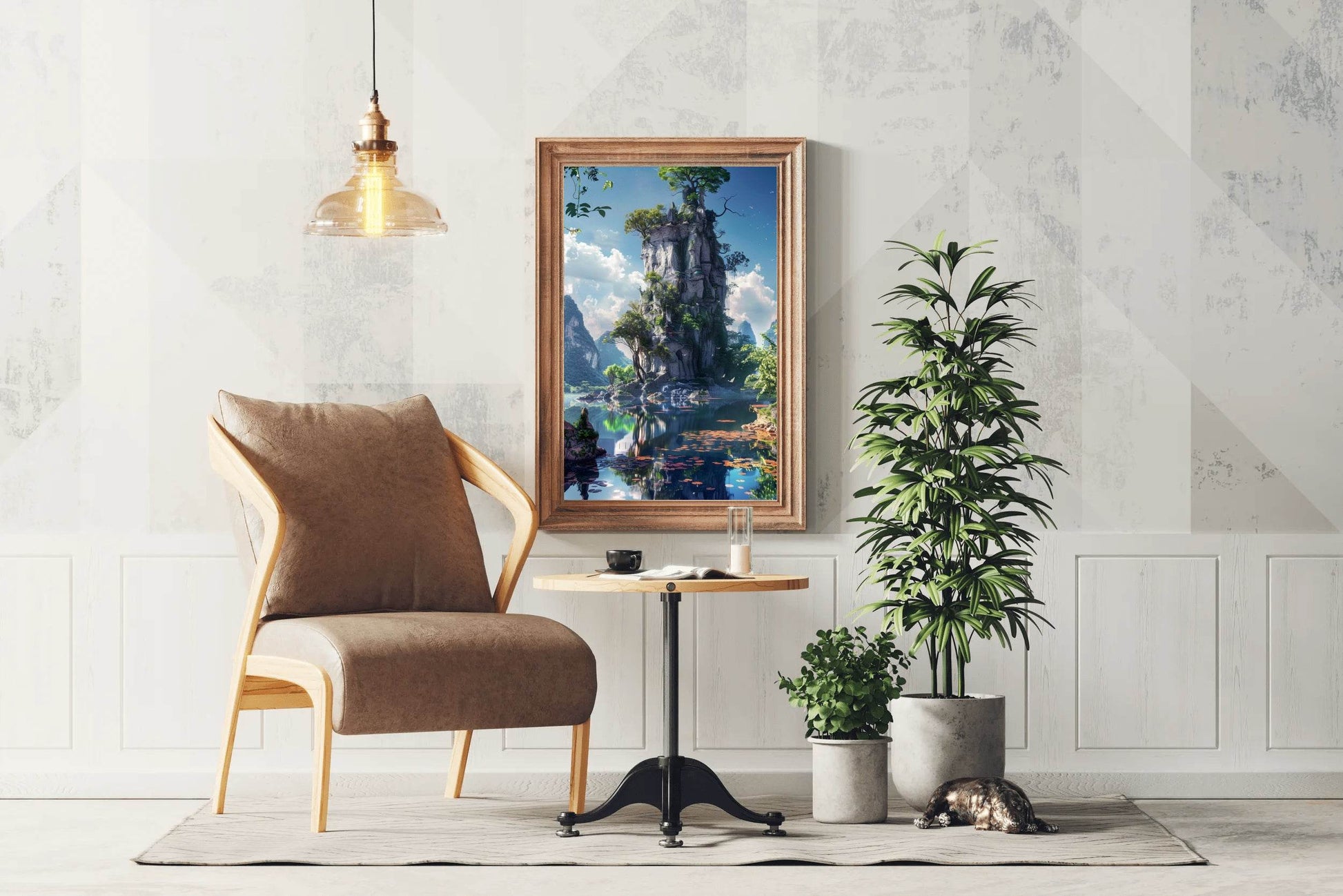 Emerald Lake Trees Wall Art - beink online art store