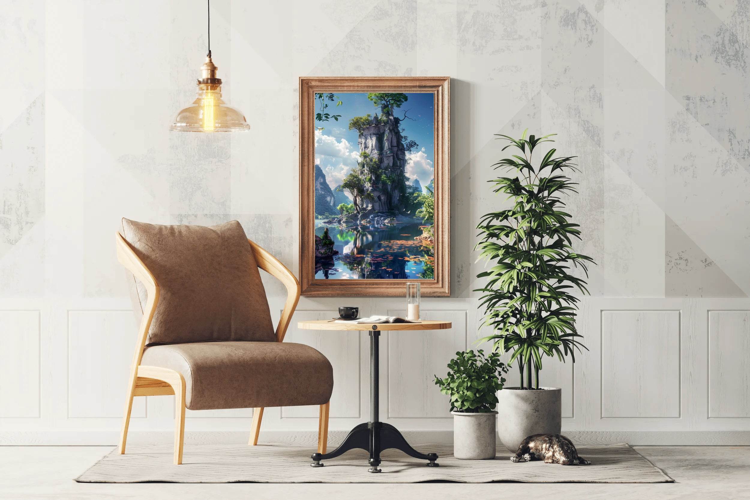 Emerald Lake Trees Wall Art - beink online art store