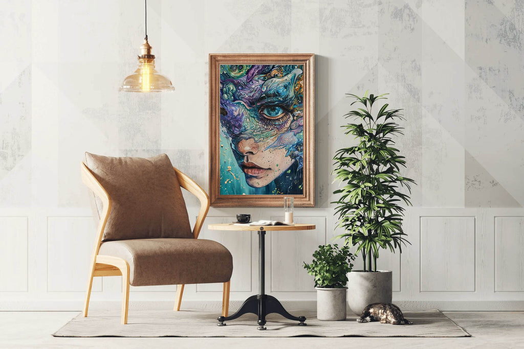 Abstract Generative women Art Wall Art - beink online art store