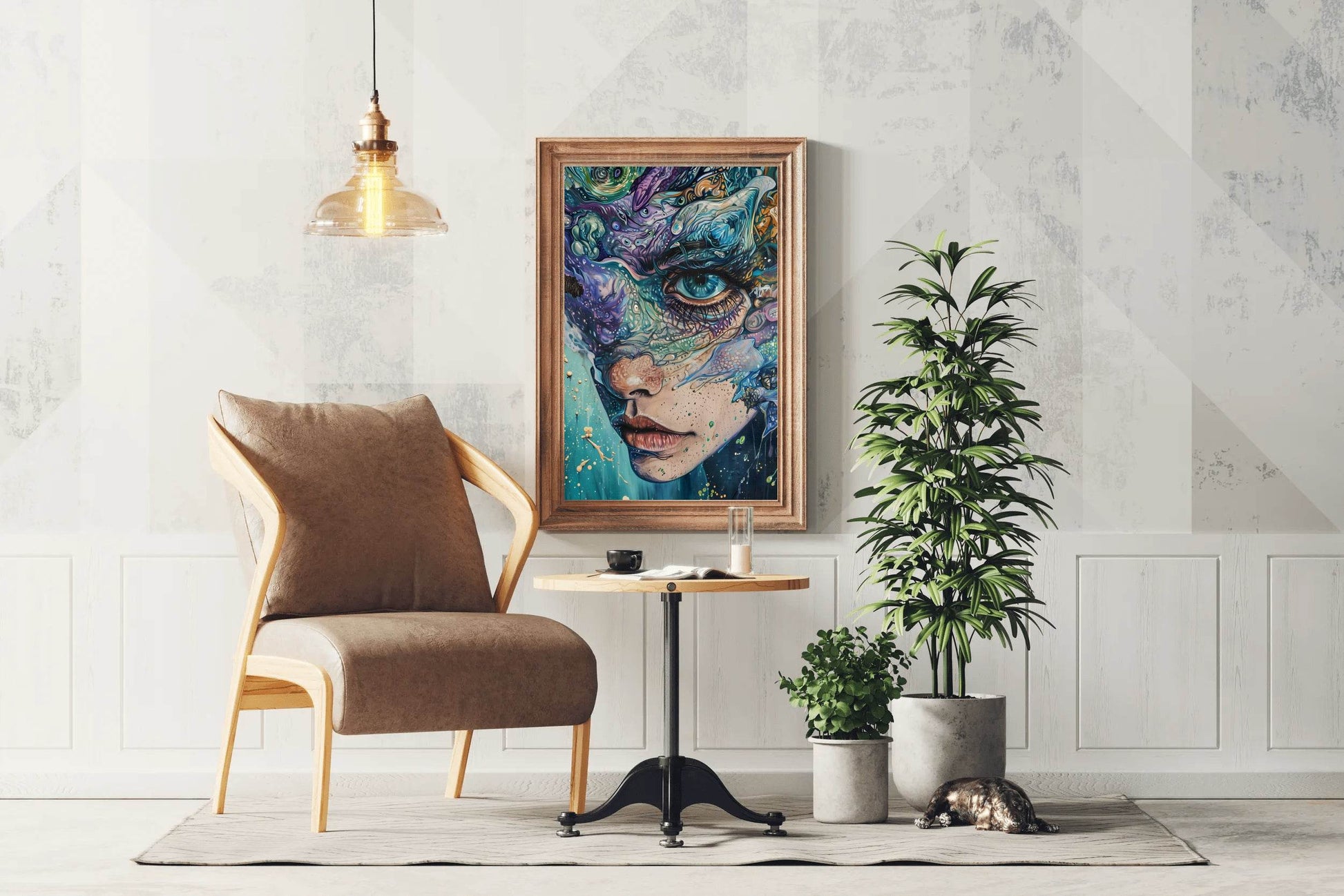 Abstract Generative women Art Wall Art - beink online art store