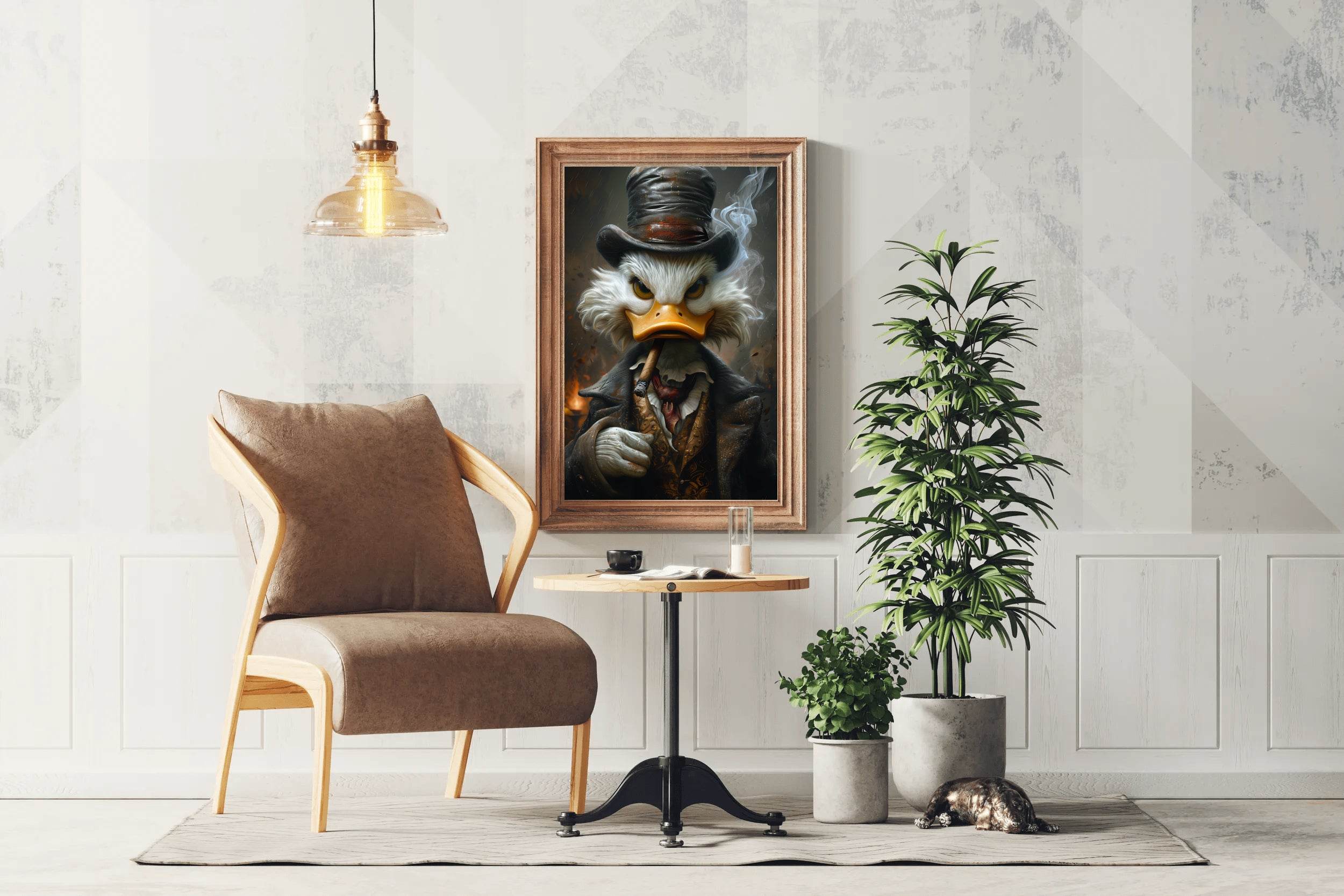 Scroodge McDuck, The Shadow Billionaire Wall Art - beink online art store