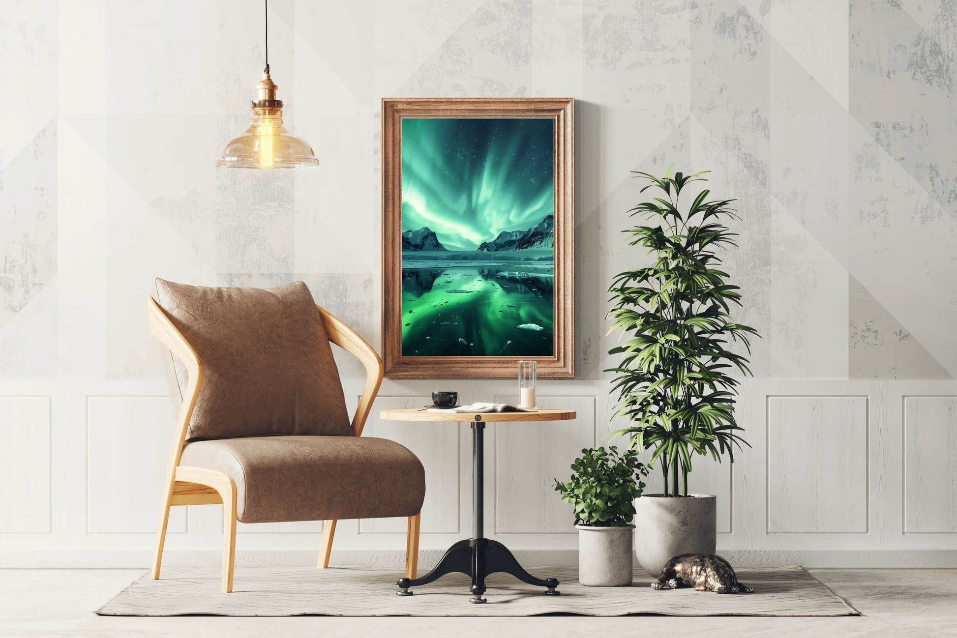 Master Flame Northern Lights Aesthetic Wall Art - beink online art store