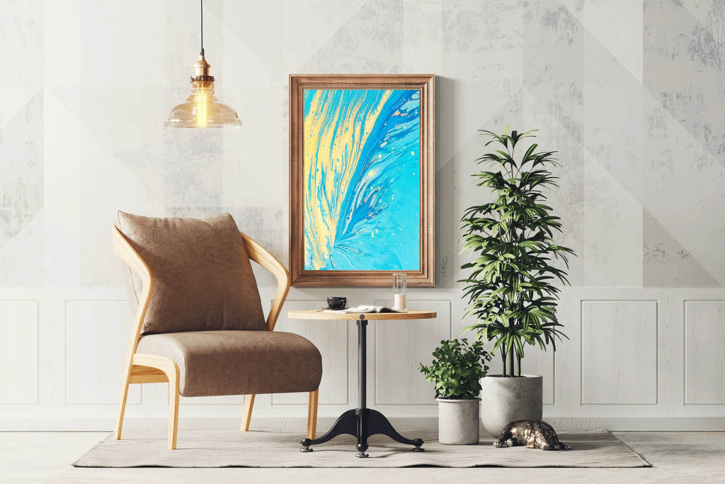 Water Waves Abstract Wall Art - beink online art store