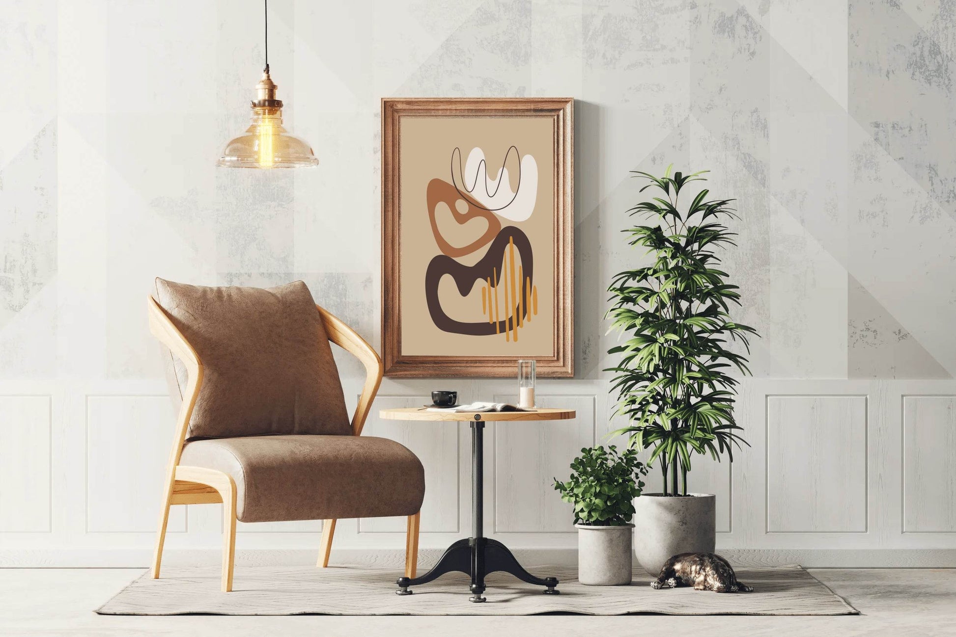 The Ancient Symbol of The Three Crowns Wall Art - beink online art store
