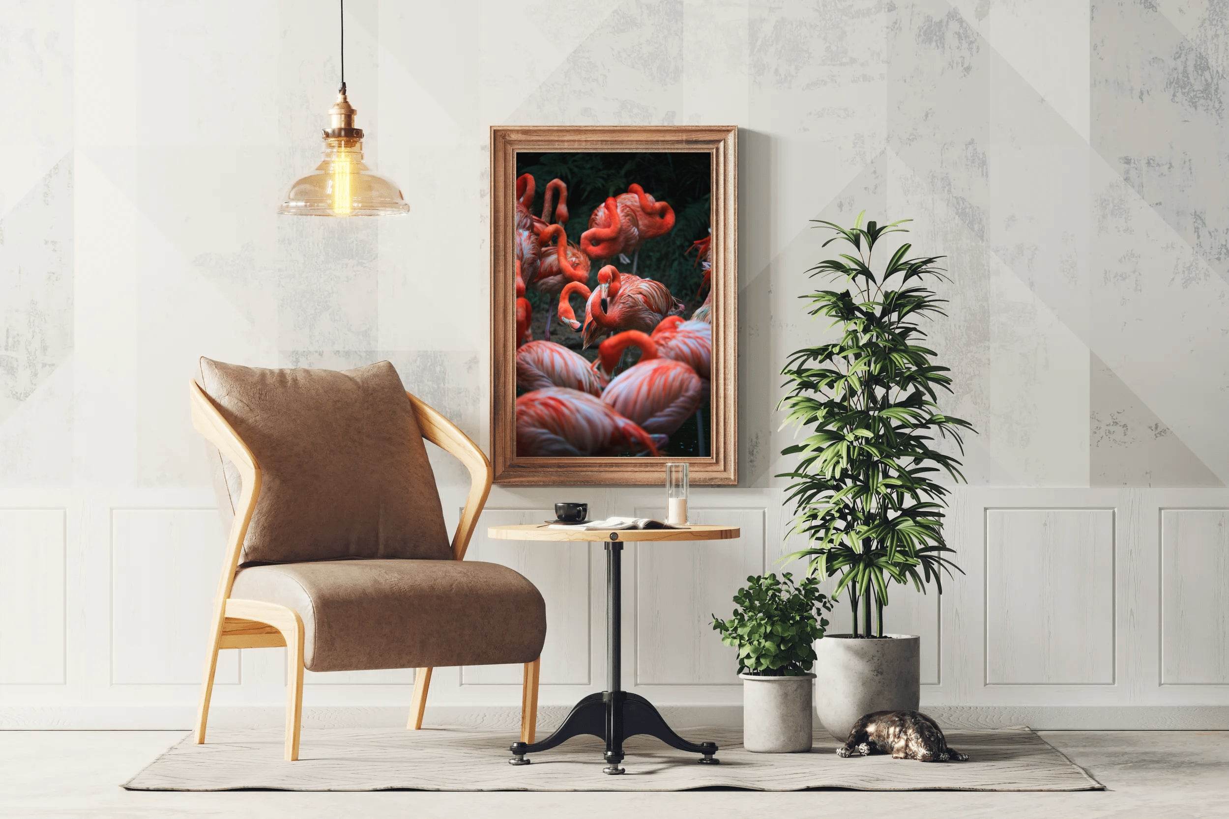 American Flamingo Bird Wall Art - beink online art store