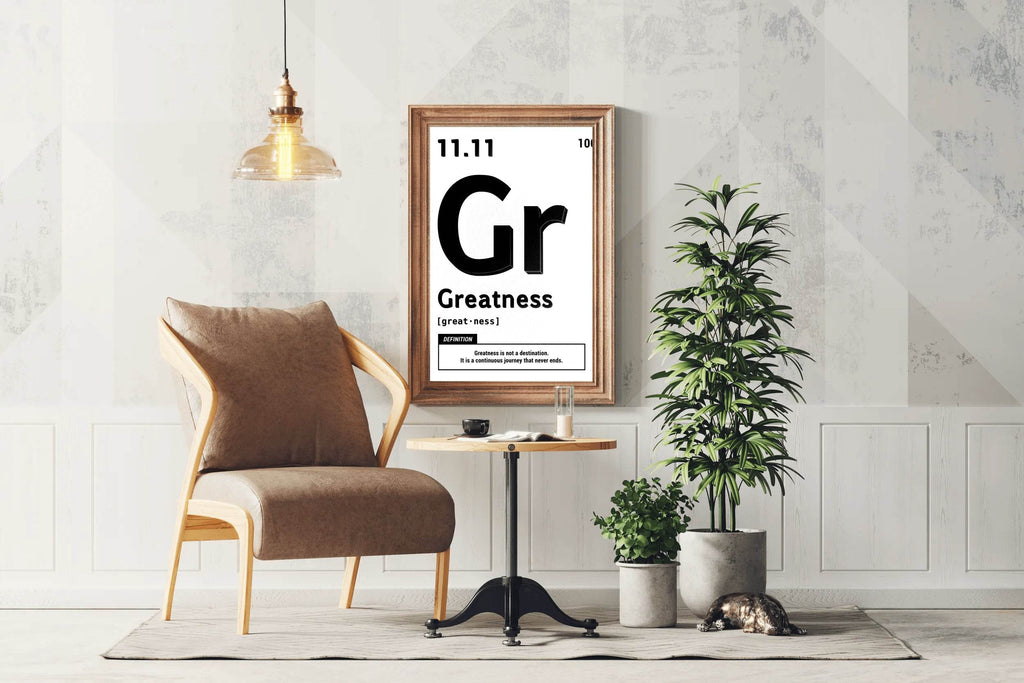11.11 Greatness Motivational Wall Art - beink online art store
