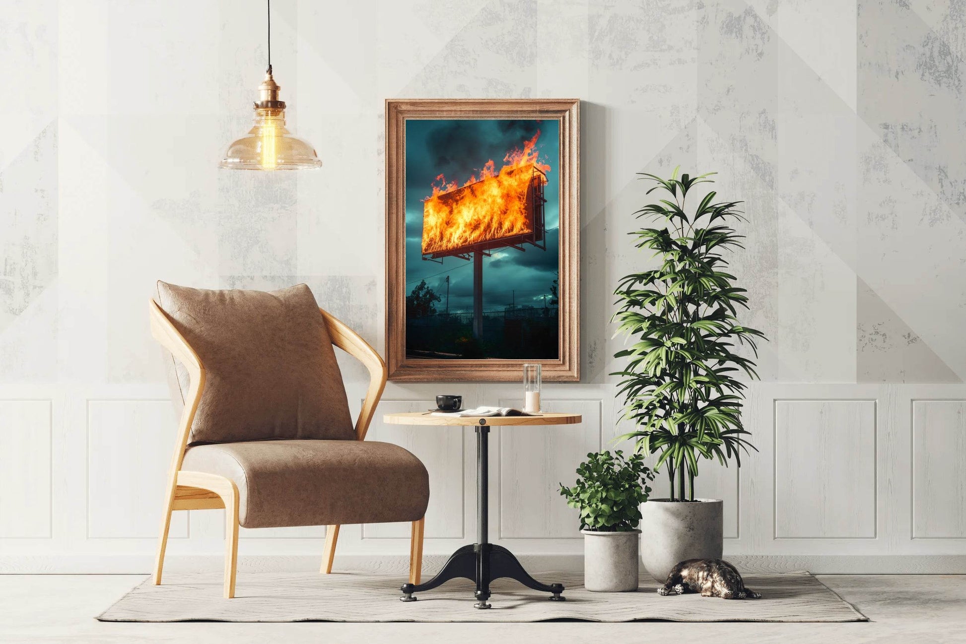 Fiery Billboard Wall Art - beink online art store