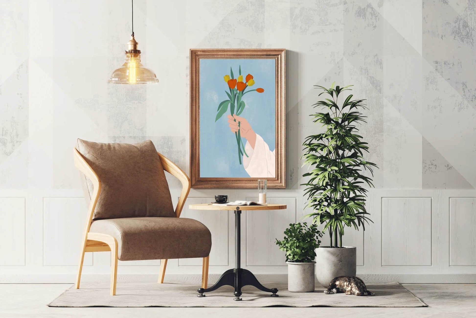 Bouquet in Hand Wall Art - beink online art store