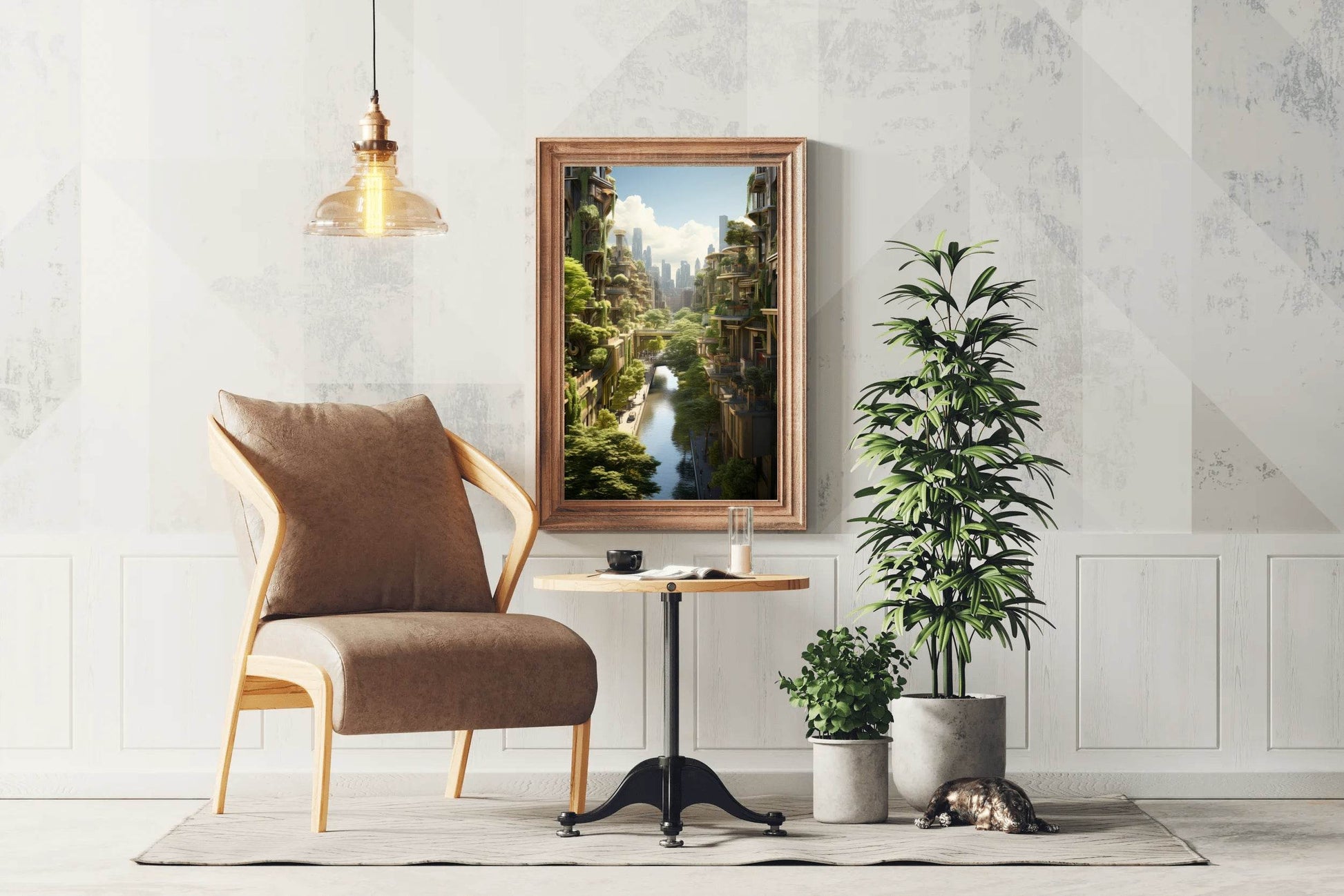 View Of The Lush City Wall Art - beink online art store