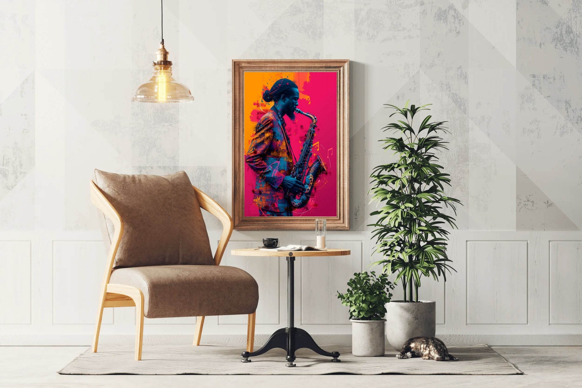 Saxophone Player Wall Art - beink online art store