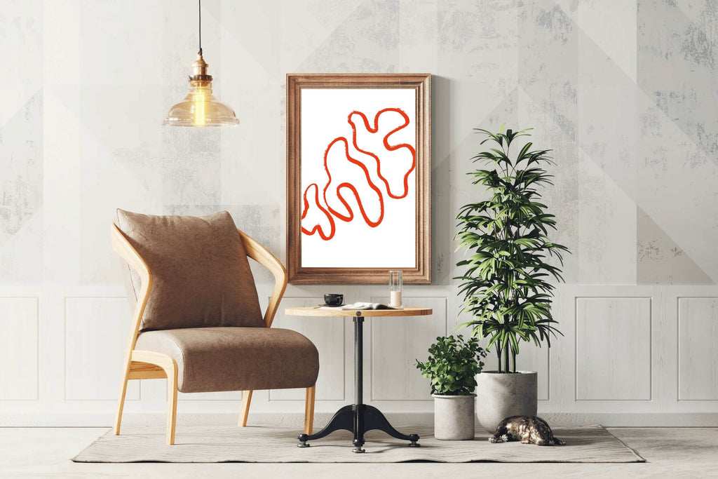 Tree Mushroom Painting Wall Art - beink online art store
