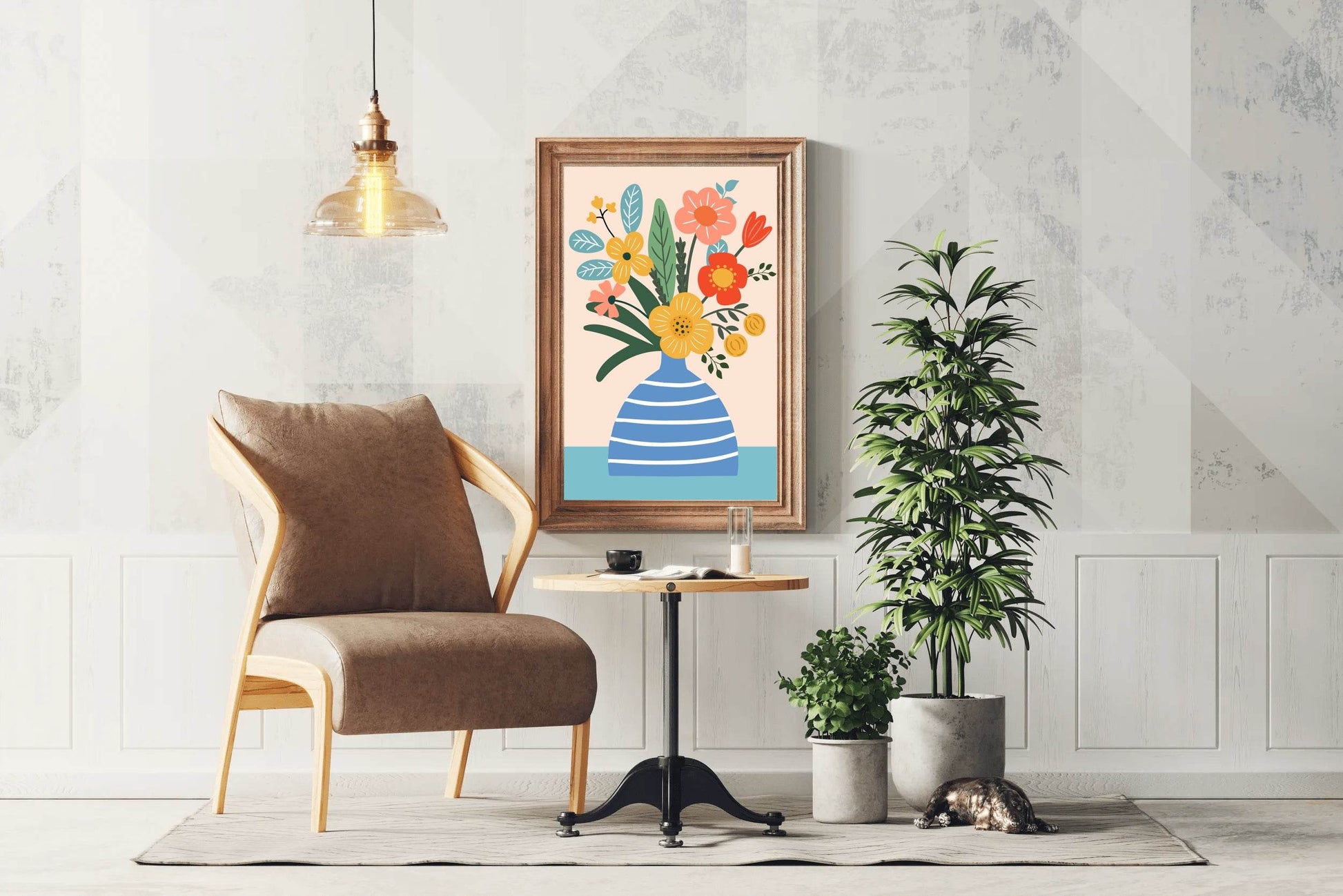 Painting a Vase Full of Flowers - beink online art store