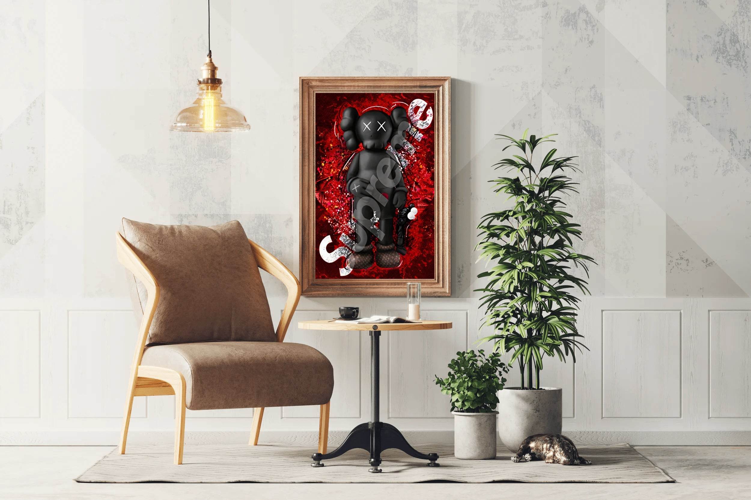 Supreme Kaws Wall Art - beink online art store