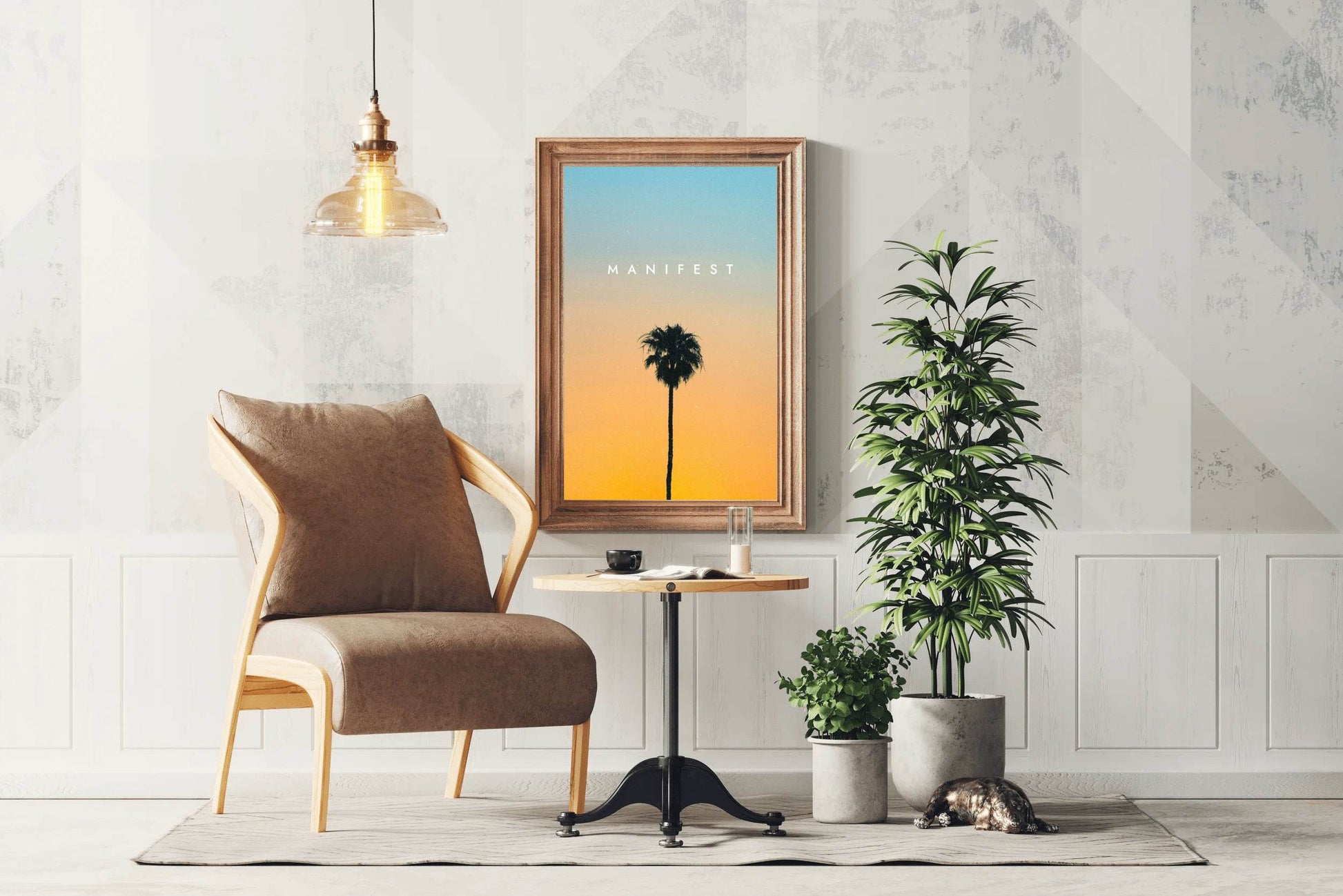 Manifest - Palm Tree Wall Art - beink online art store