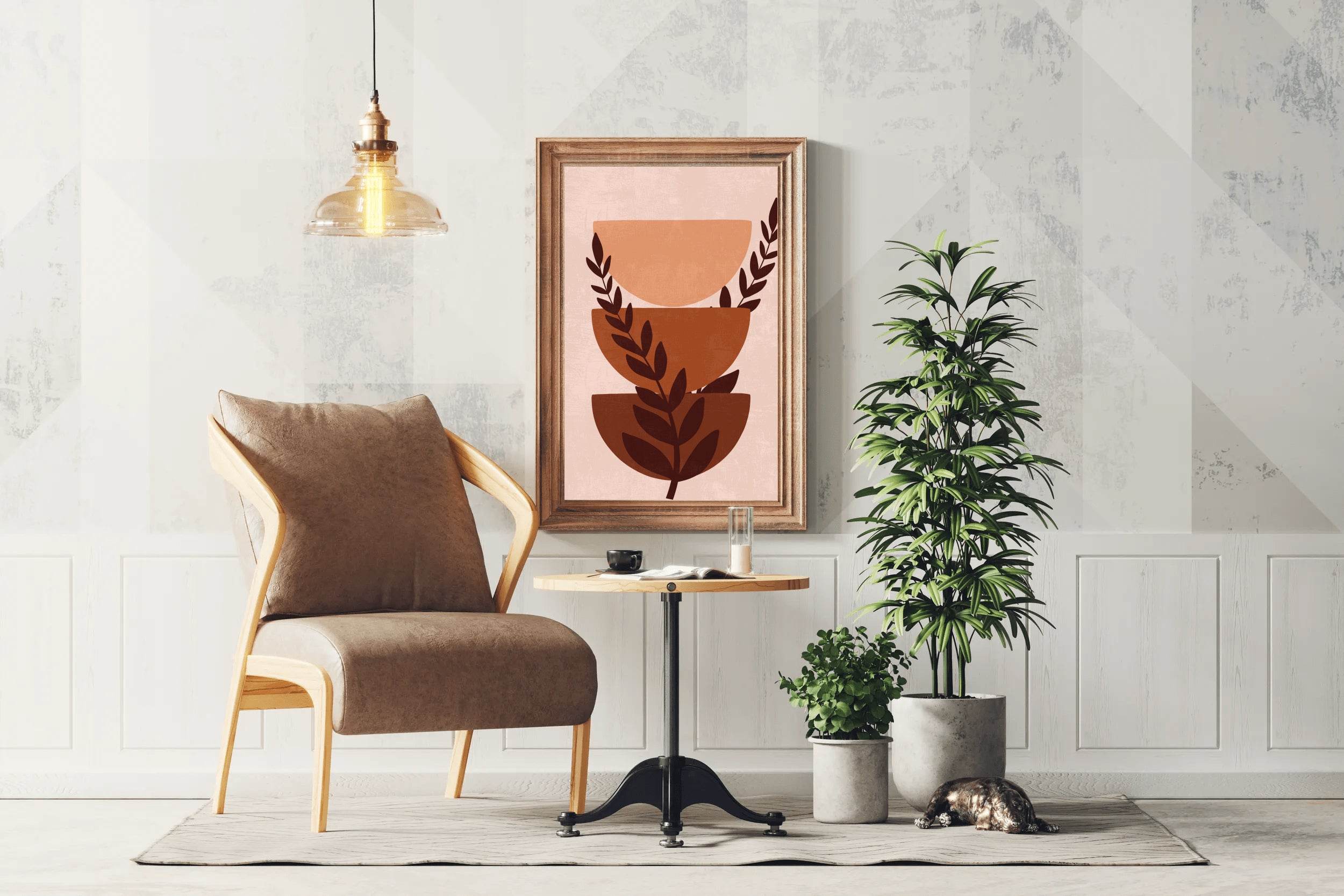 Leaves of Zamophilia Plant Wall Art - beink online art store