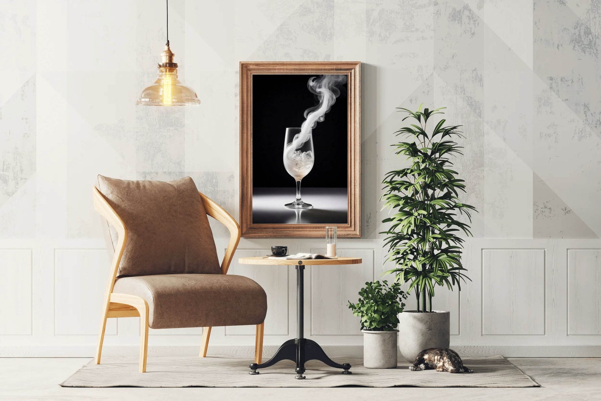 Dry Ice In A Glass Wall Art - beink online art store