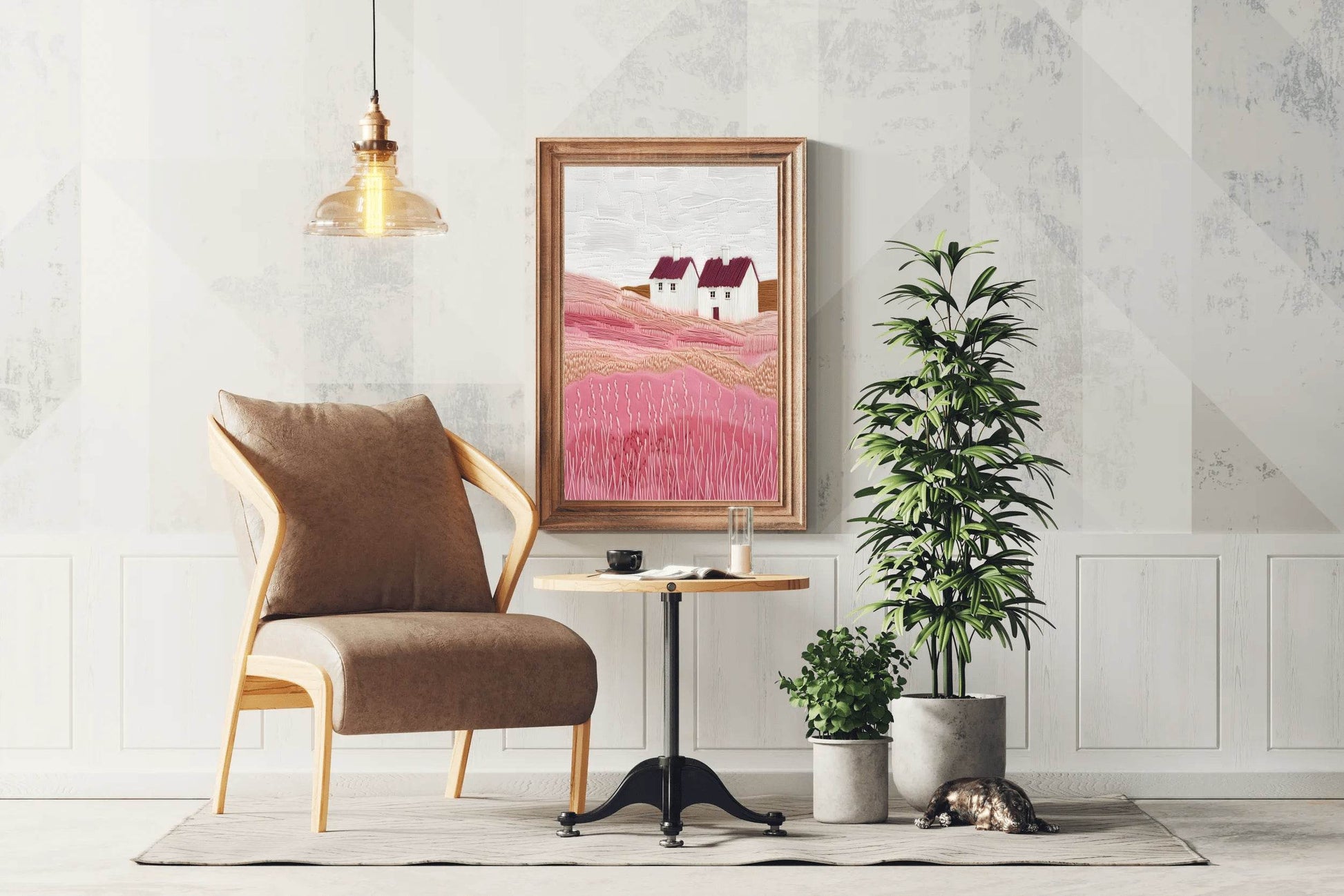House and Landcape Painting Digital Art - beink online art store
