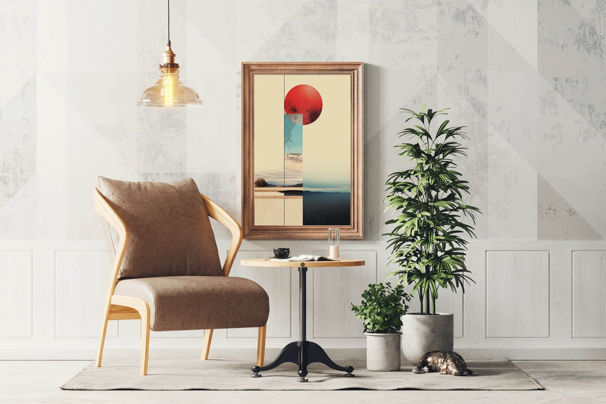 Creative Digital Collage Abstract Wall Art - beink online art store