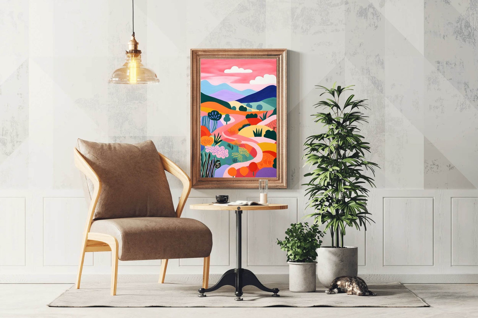 Desert Path Painting Wall Art - beink online art store