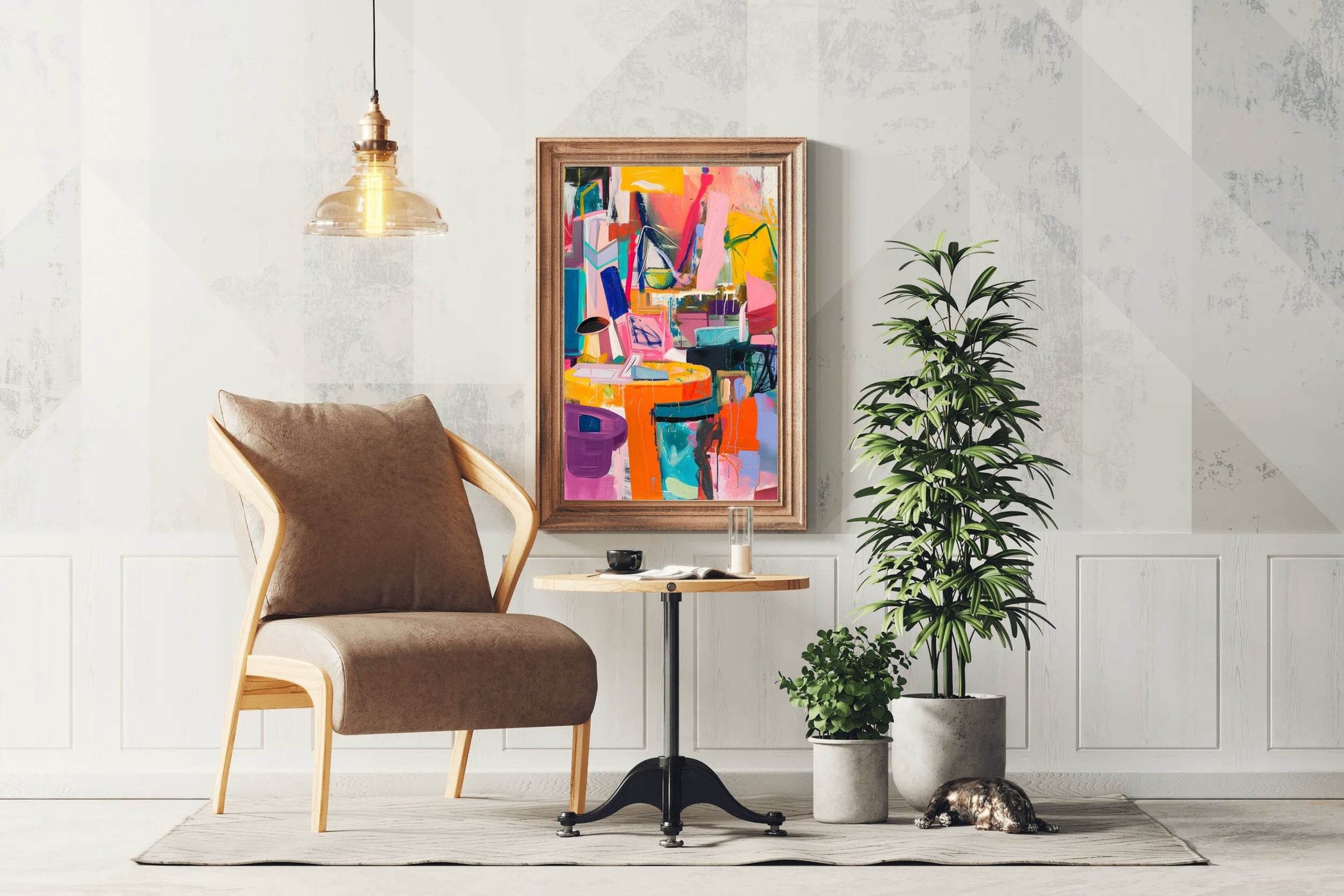 Bold Multicolor Abstract Digital Art - beink online art store
