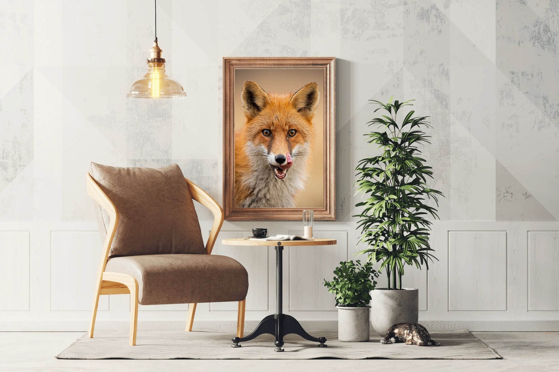 Japanese Red Fox Animal Wall Art - beink online art store