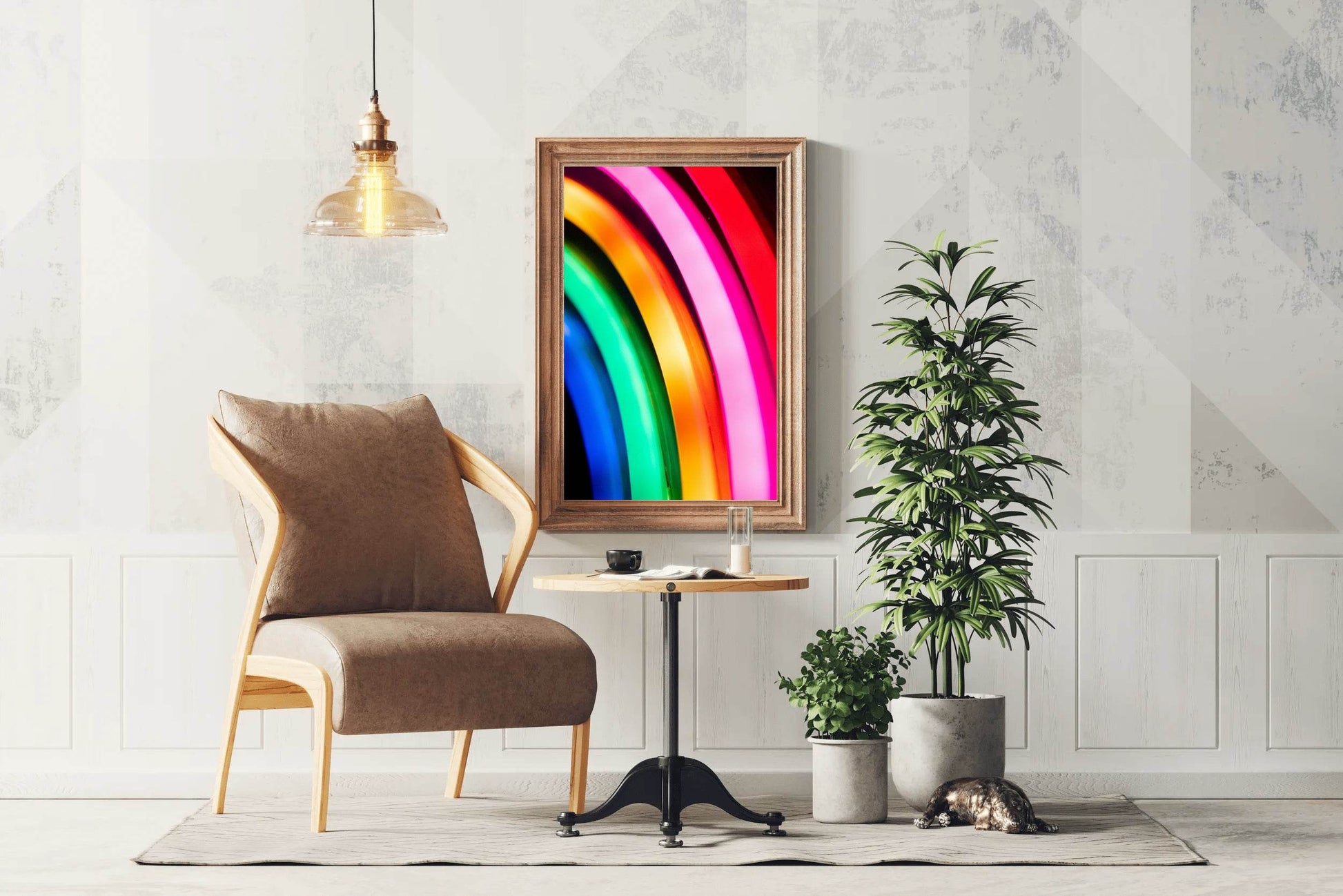 Multicolor Lines Abstract Wall Art - beink online art store